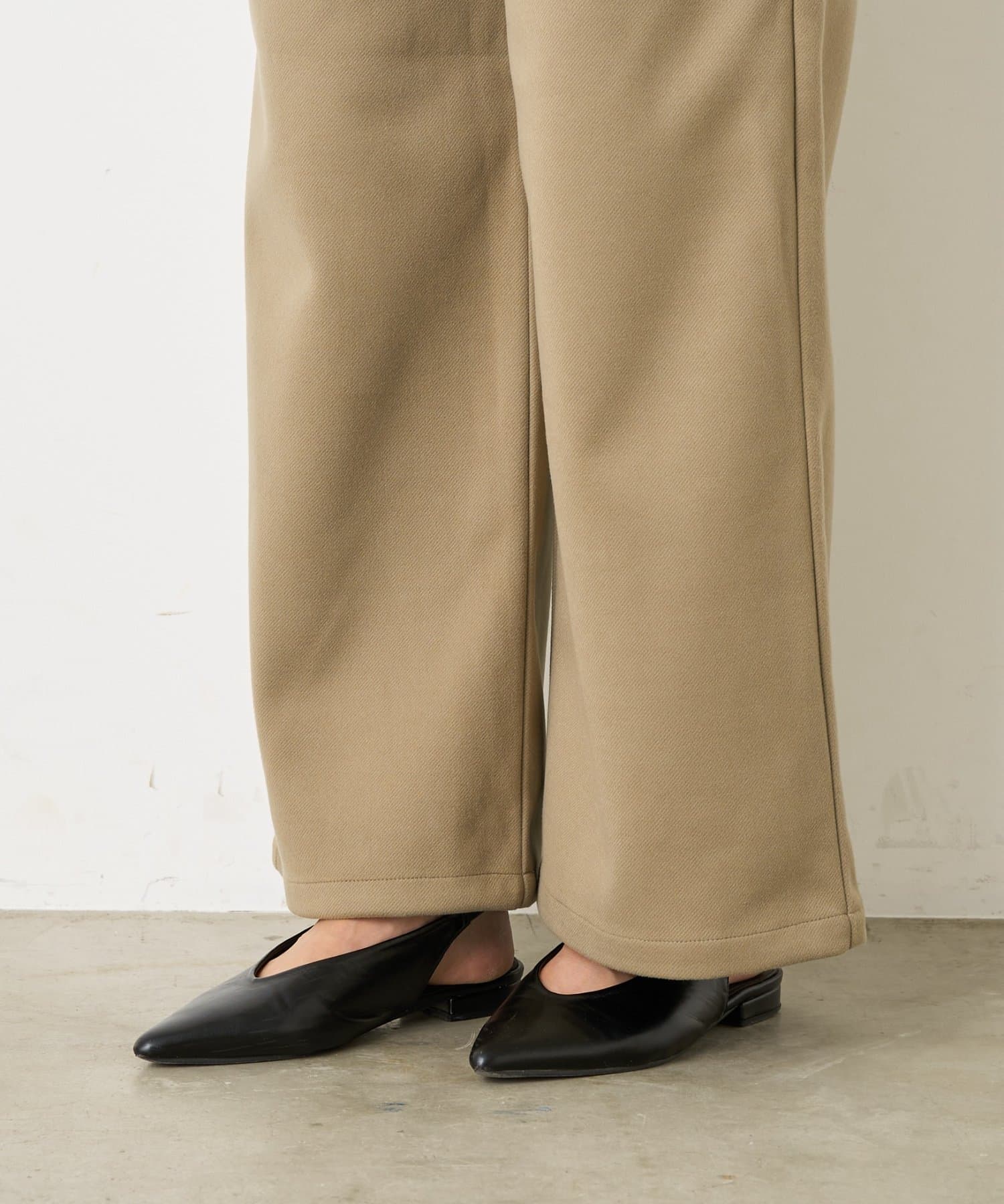 Jena　espace merveilleux(ジェナ　エスパスメルヴェイユ) ウォームサテン切替イージーパンツ