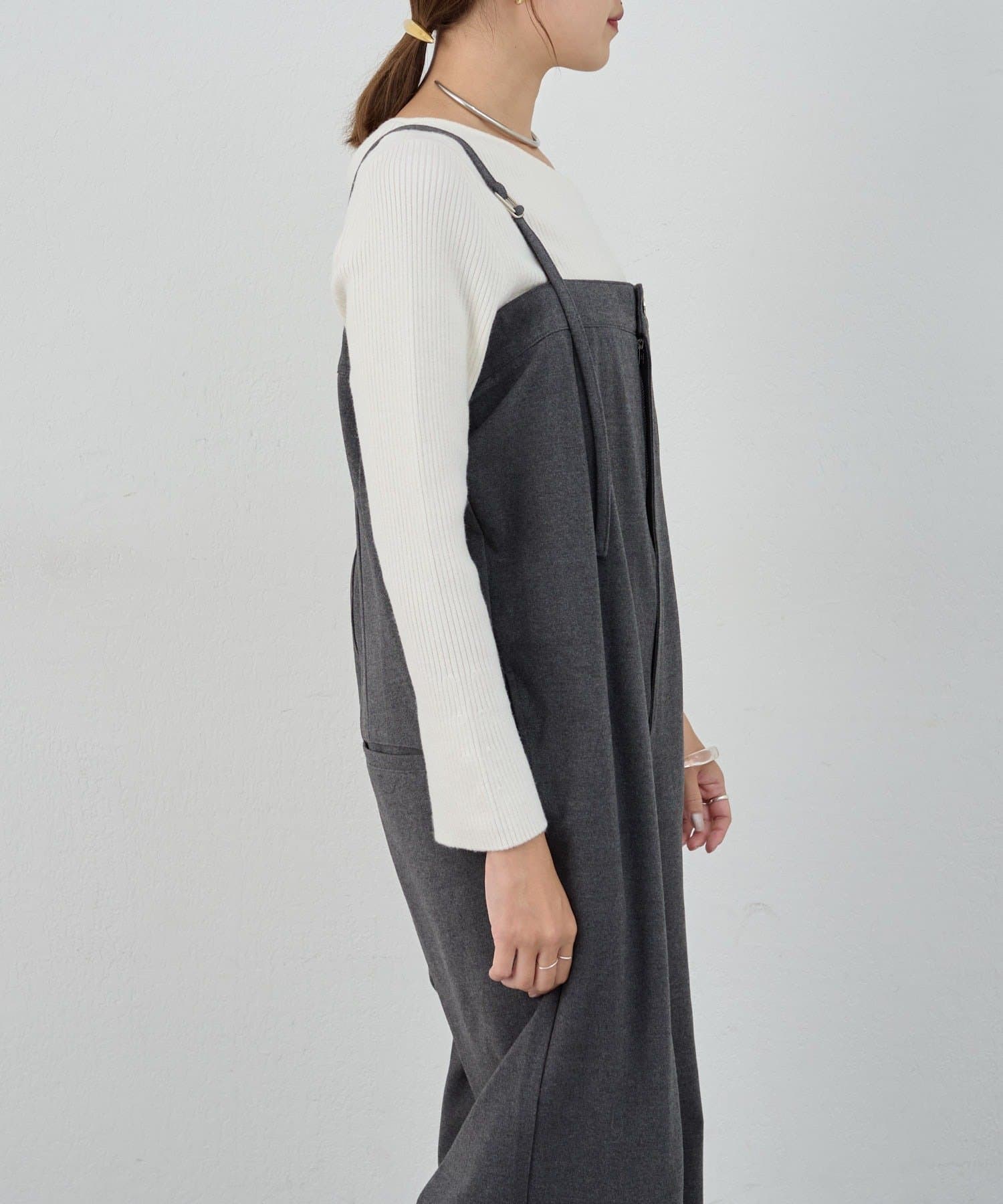 SHENERY(シーナリー) ストレートラインサロペット