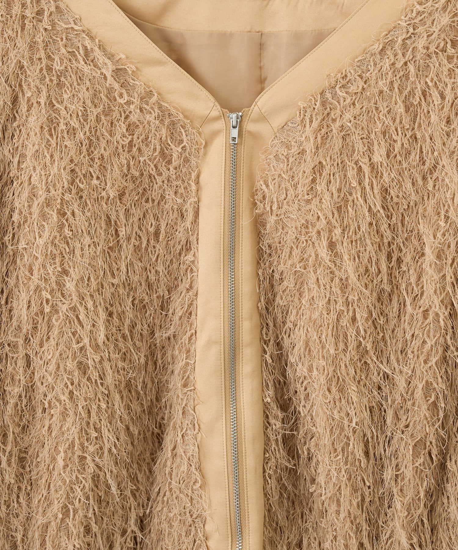 CIAOPANIC TYPY(チャオパニックティピー) VネックフェザーZIPジャケット