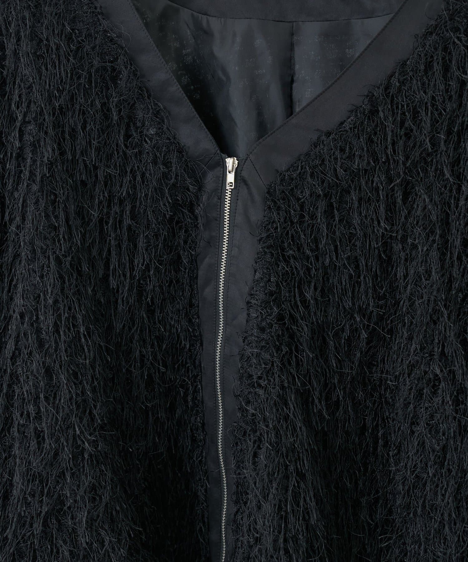 CIAOPANIC TYPY(チャオパニックティピー) VネックフェザーZIPジャケット