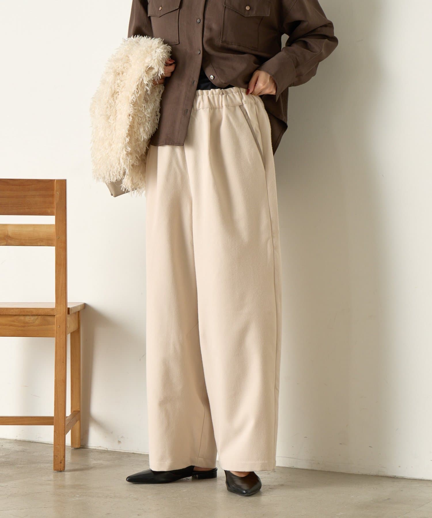 Jena　espace merveilleux(ジェナ　エスパスメルヴェイユ) ポケット配色イージーパンツ