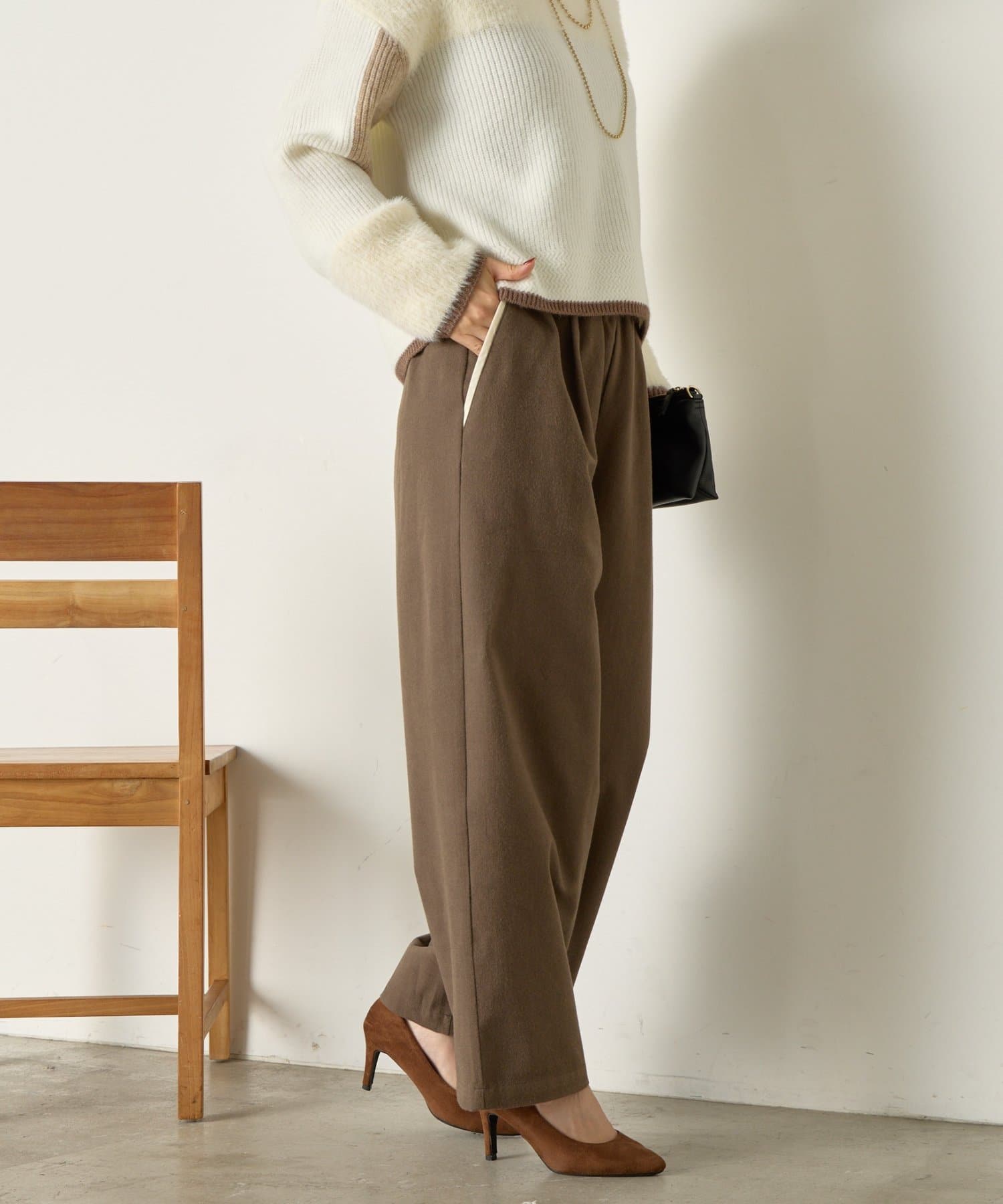 Jena　espace merveilleux(ジェナ　エスパスメルヴェイユ) ポケット配色イージーパンツ