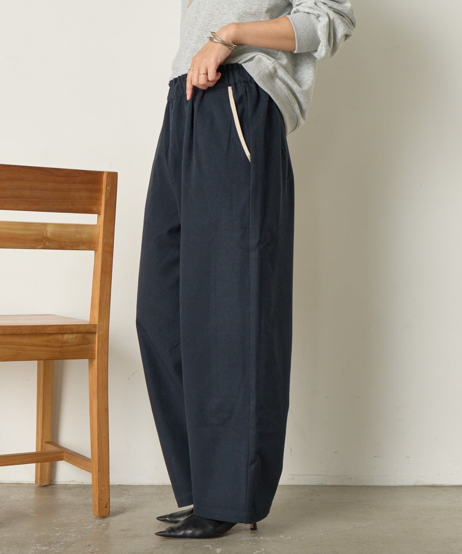 Jena　espace merveilleux(ジェナ　エスパスメルヴェイユ) ポケット配色イージーパンツ