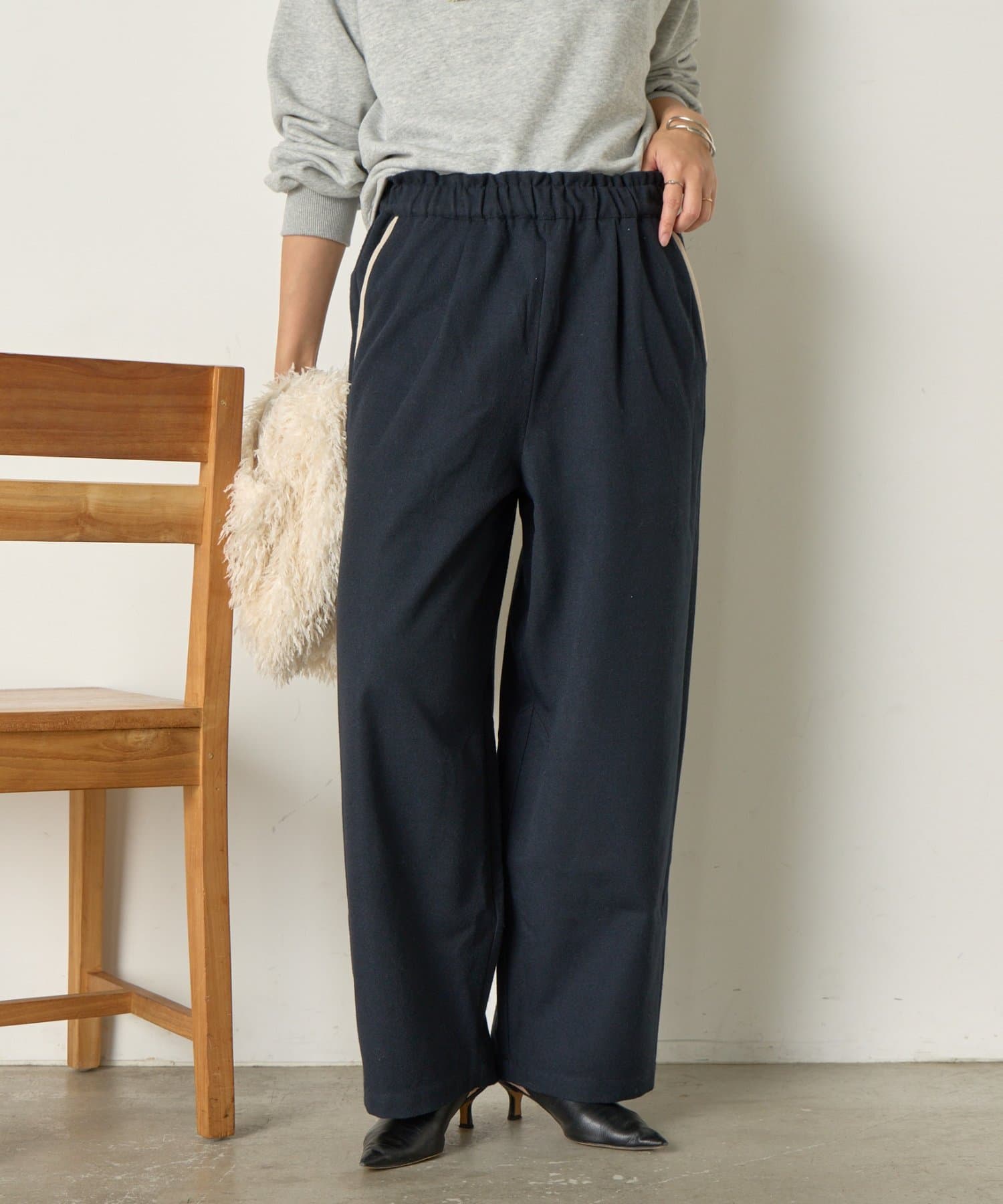 Jena　espace merveilleux(ジェナ　エスパスメルヴェイユ) ポケット配色イージーパンツ