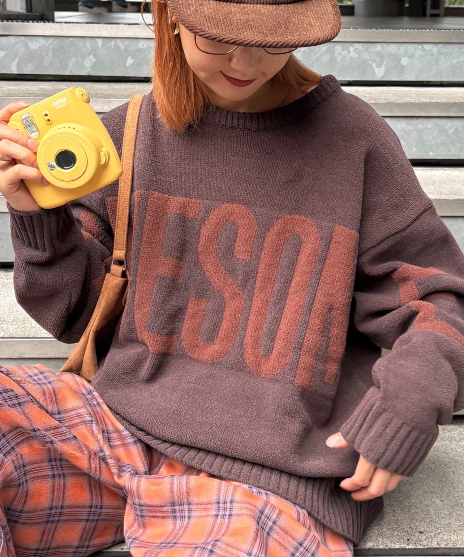 CIAOPANIC TYPY(チャオパニックティピー) 【UNISEX】ジャガードモールロゴニット