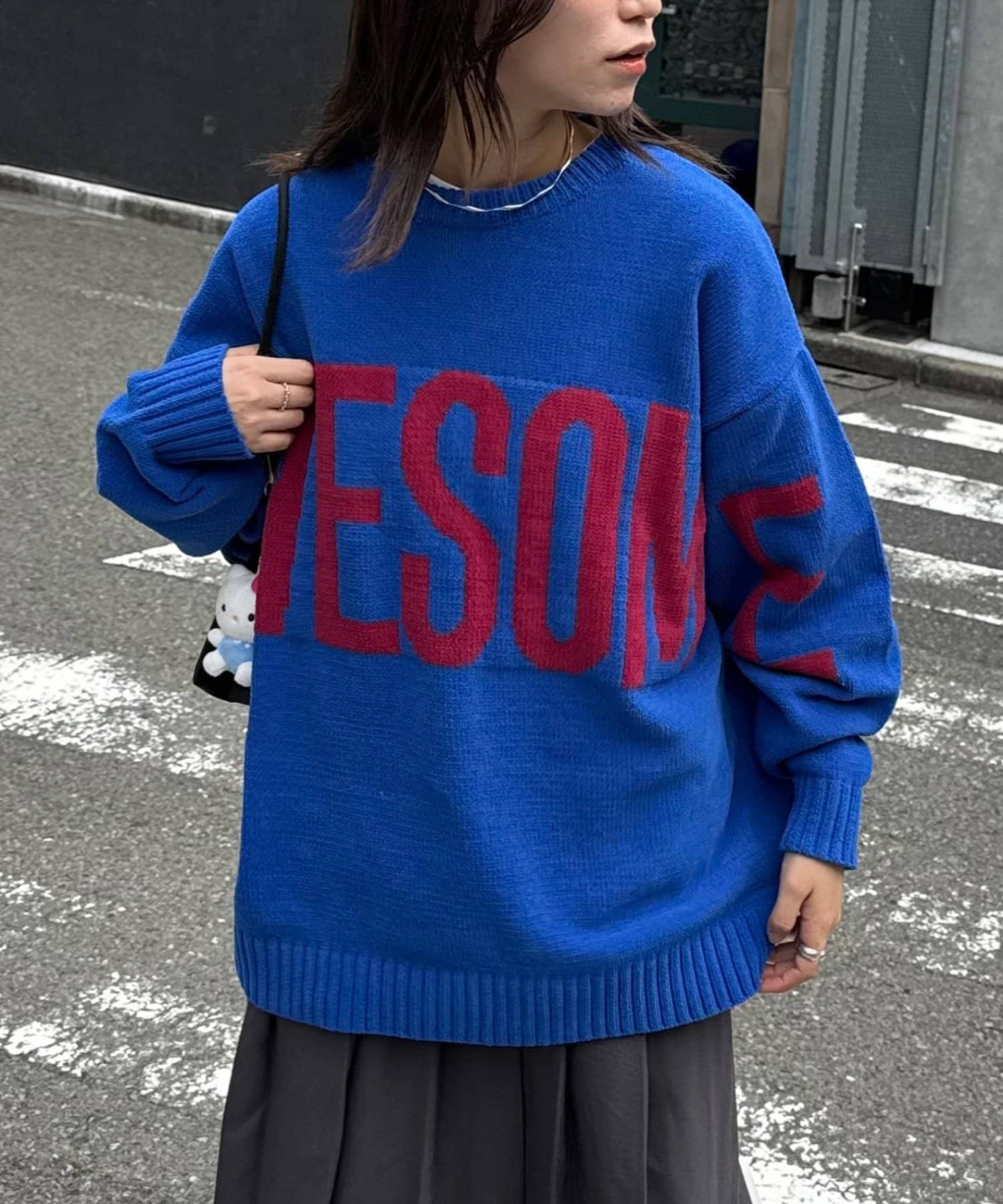 CIAOPANIC TYPY(チャオパニックティピー) 【UNISEX】ジャガードモールロゴニット