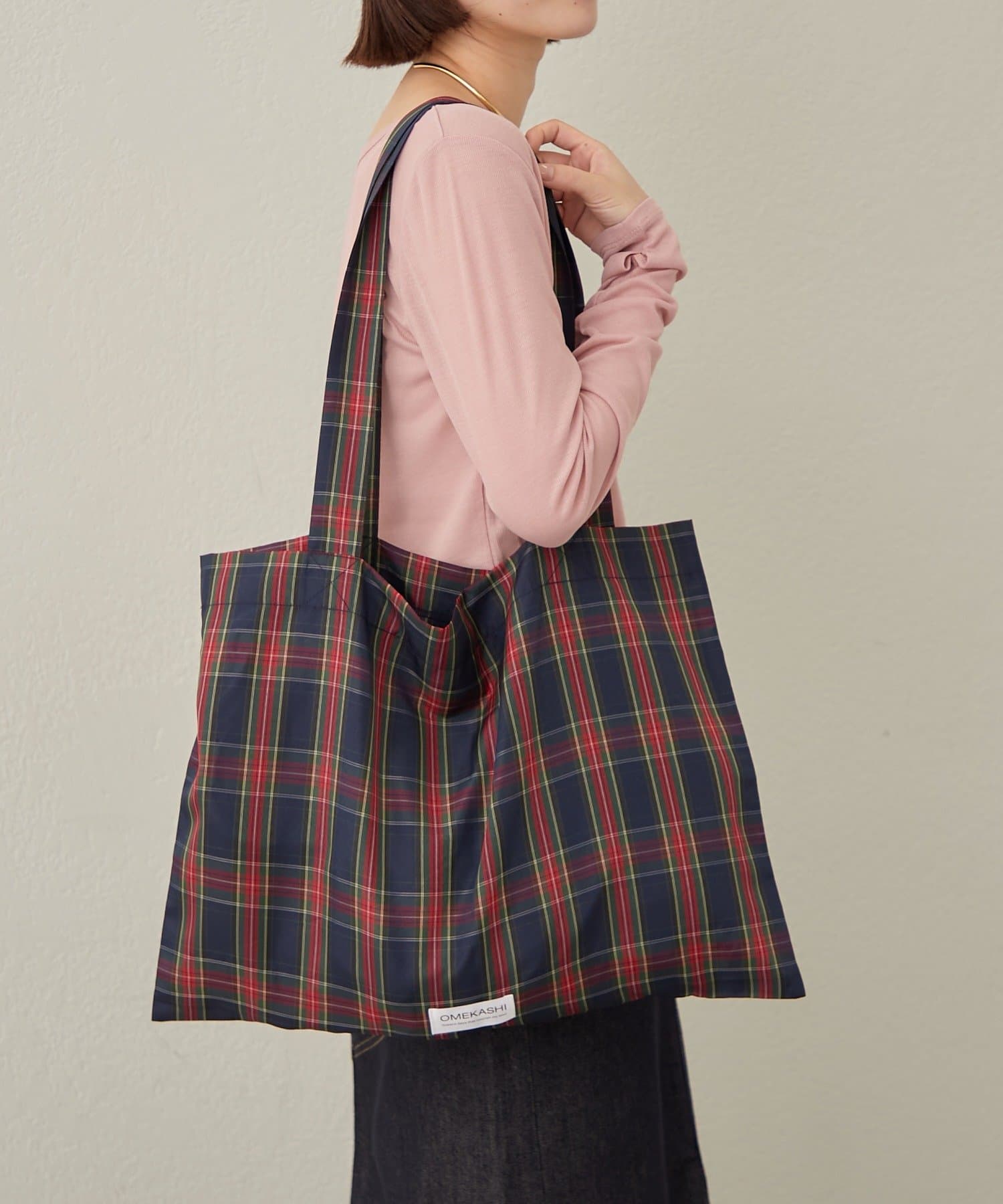 Omekashi(オメカシ) チェックトートBAG