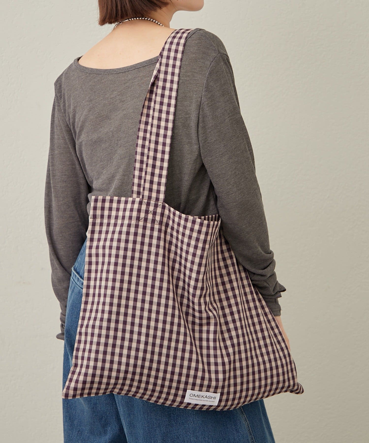 Omekashi(オメカシ) チェックトートBAG