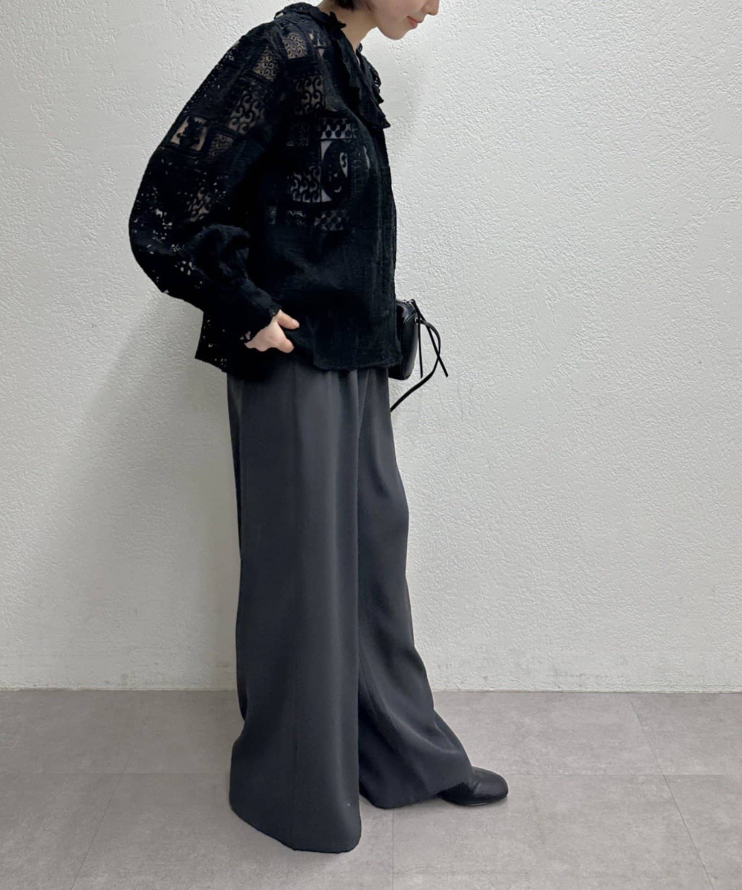 Omekashi(オメカシ) レースフリルシャツ