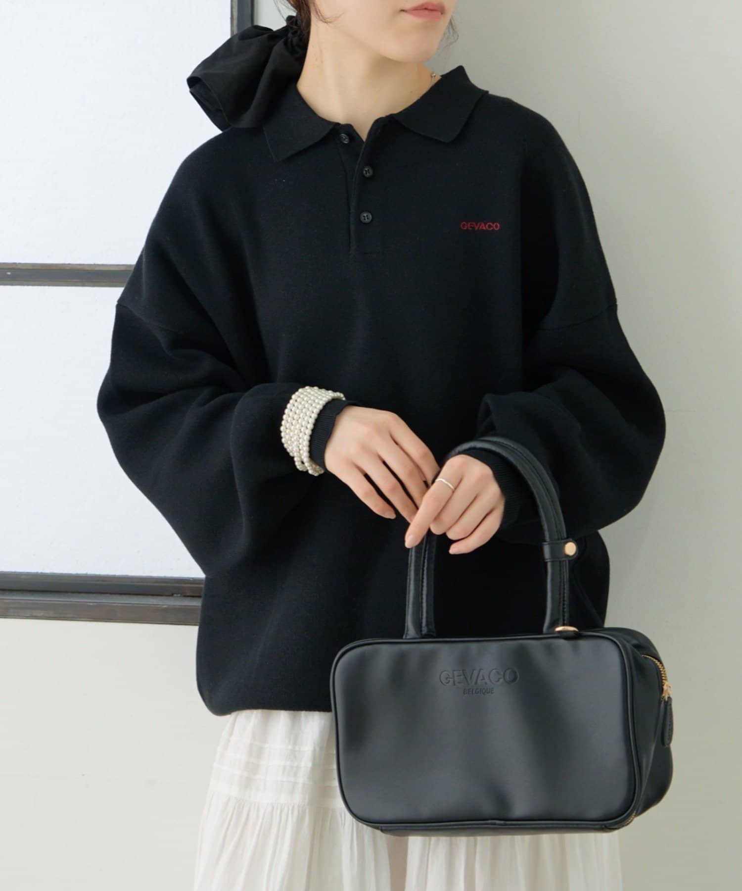CIAOPANIC TYPY(チャオパニックティピー) 【GEVACO】ロングスリーブニットポロ