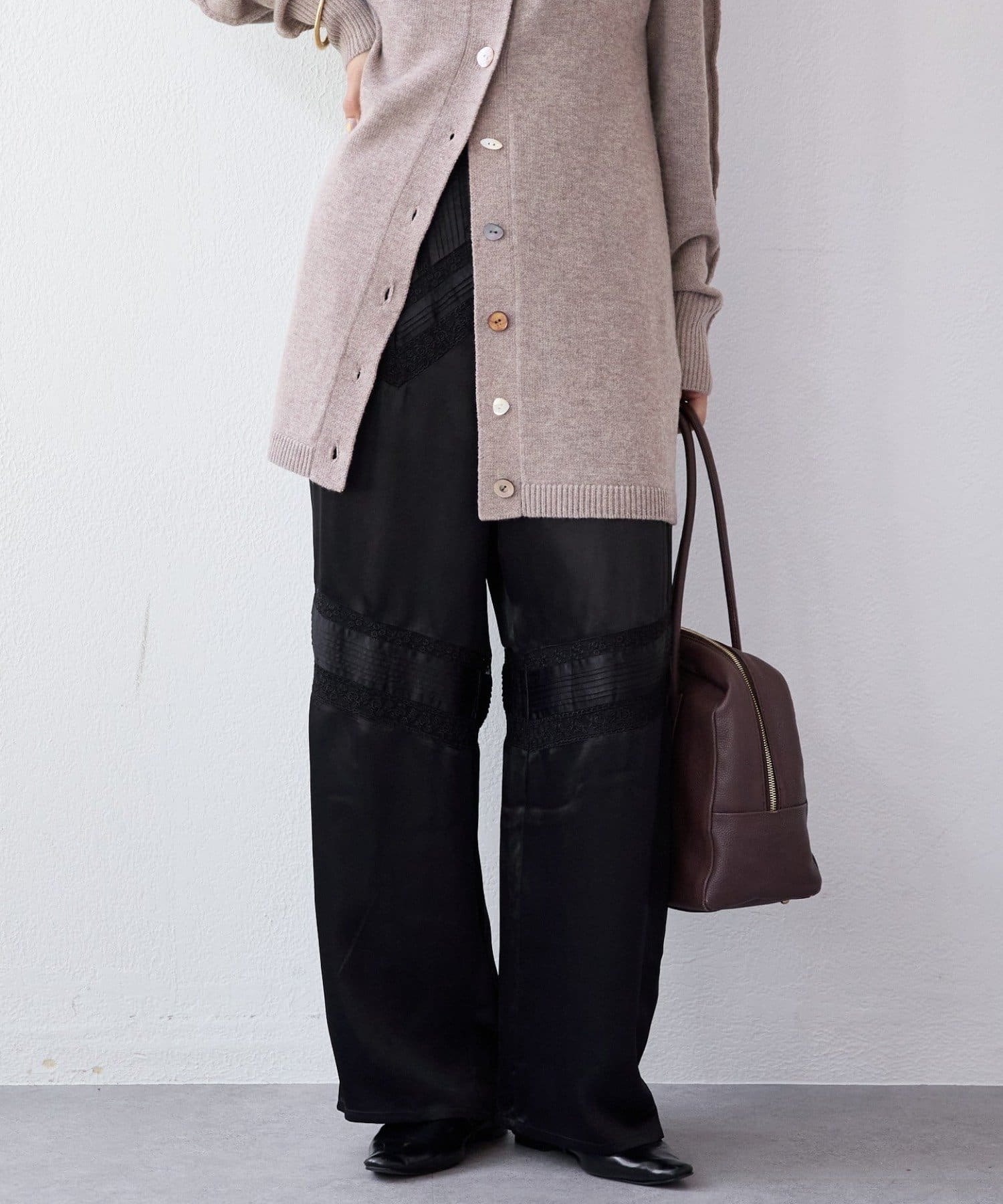 RIVE DROITE(リヴドロワ) 予約【à Nice （ア ・ニース）】ピンタックレースパンツ