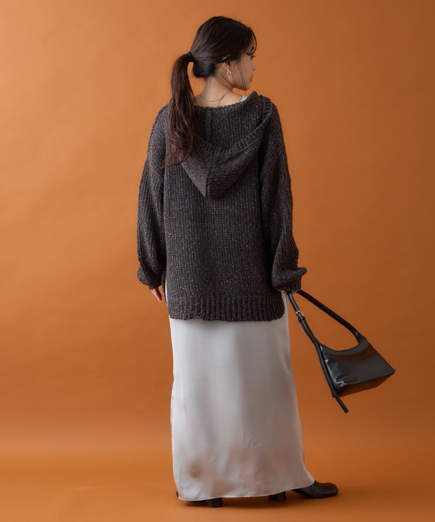 CIAOPANIC TYPY(チャオパニックティピー) メランジVネックニットフーディー