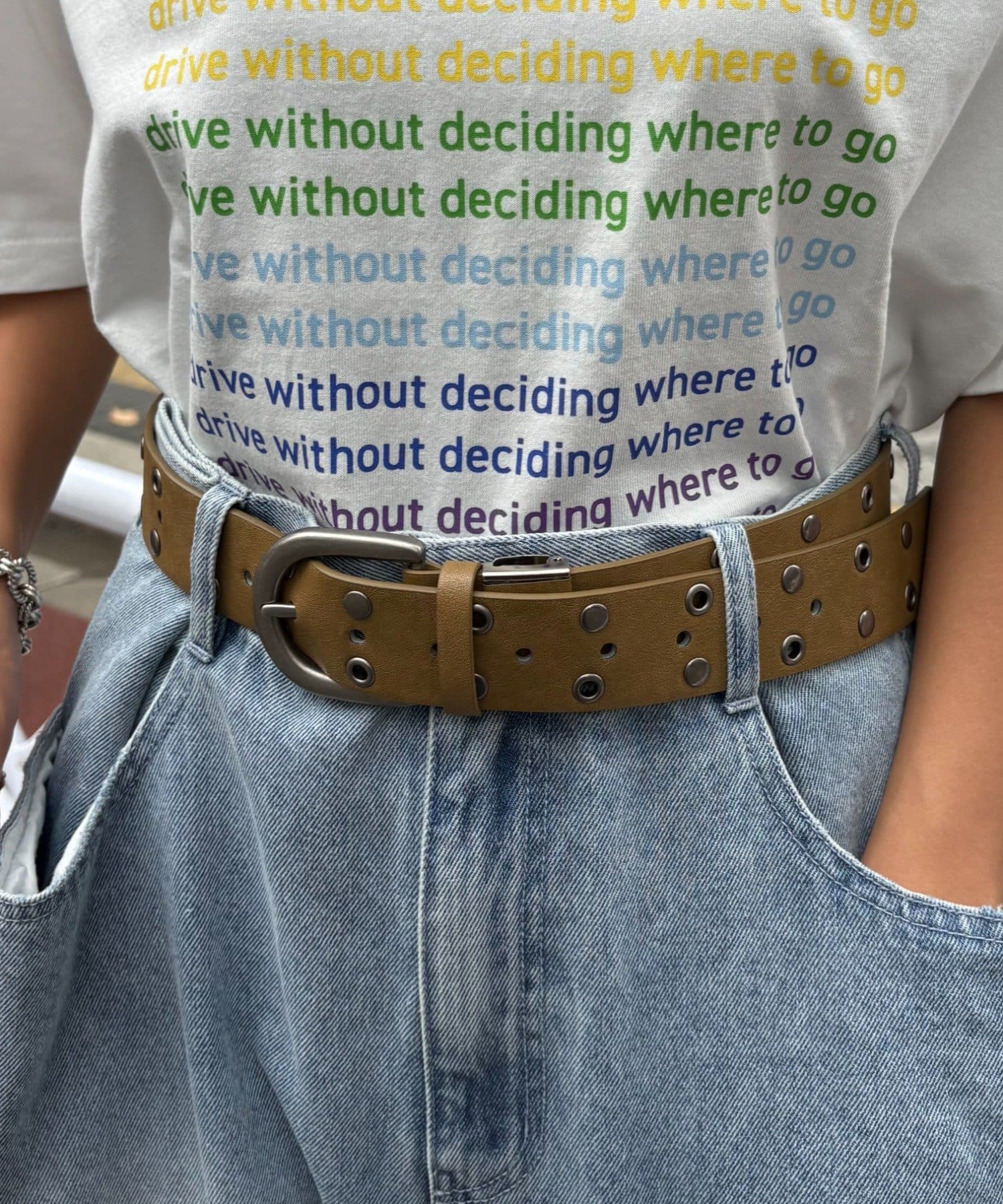 CIAOPANIC TYPY(チャオパニックティピー) 【UNISEX】スタッズベルト