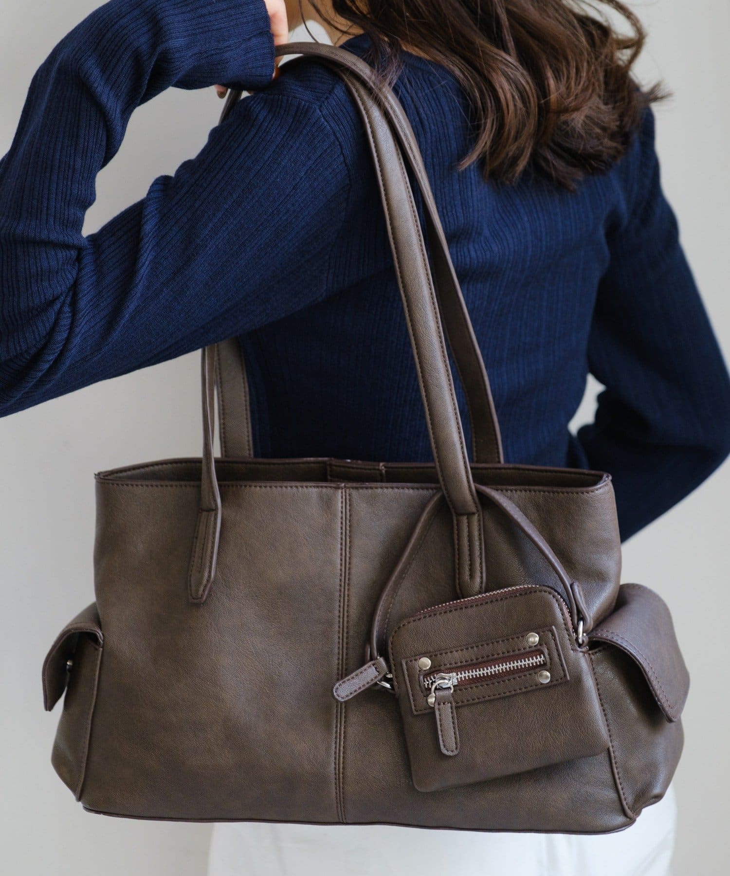Kastane(カスタネ) 【WEB先行/500mlペットボトル収納可】ミニバッグ付きサイドポケットBAG