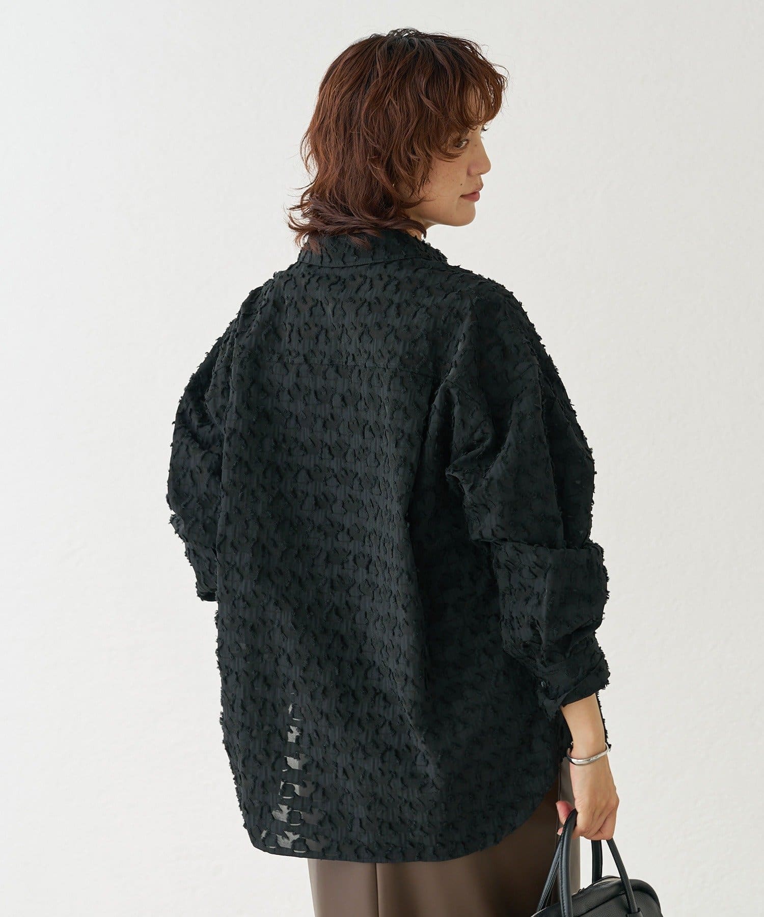 OUTLET(アウトレット) 【RIVE DROITE】カットジャカードシャツ