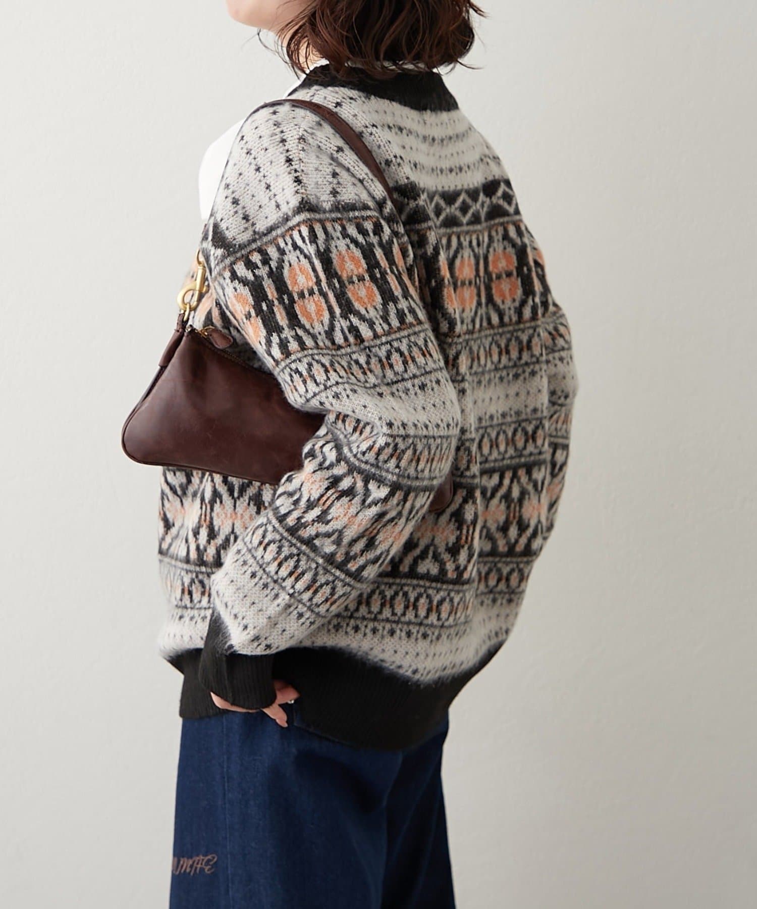 NICE CLAUP / OLIVE des OLIVE OUTLET(ナイスクラップ  / オリーブ デ オリーブ アウトレット) 【NUNIFE】超起毛チロリアンニット