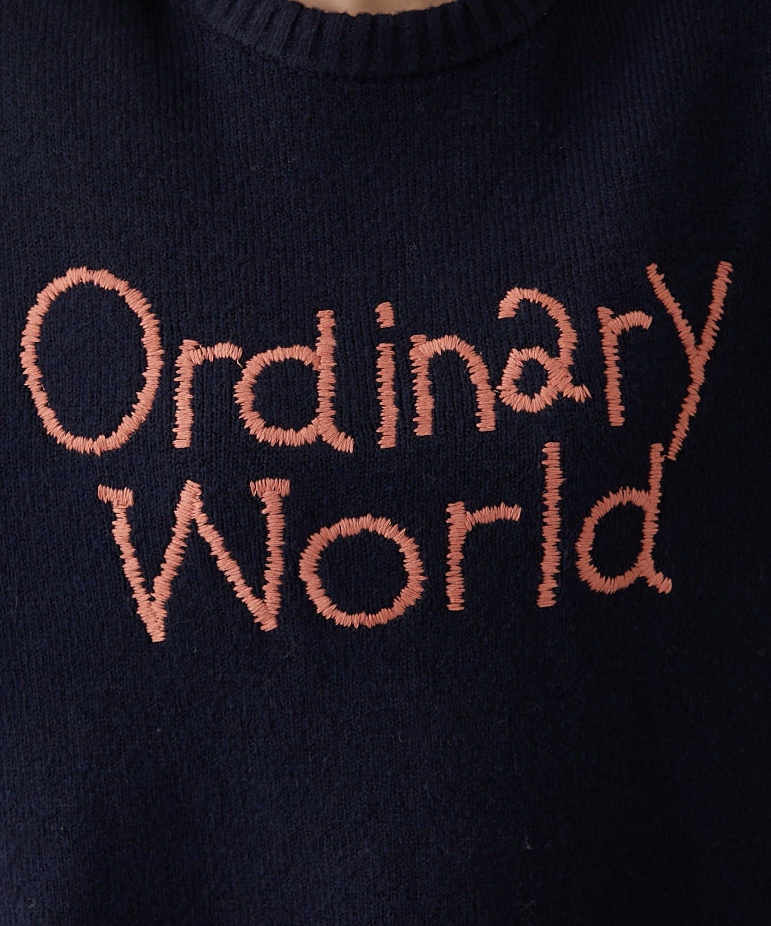 Remind me and forever(リマインドミーアンドフォーエバー) 【NAO】刺繍ロゴニットプルオーバー