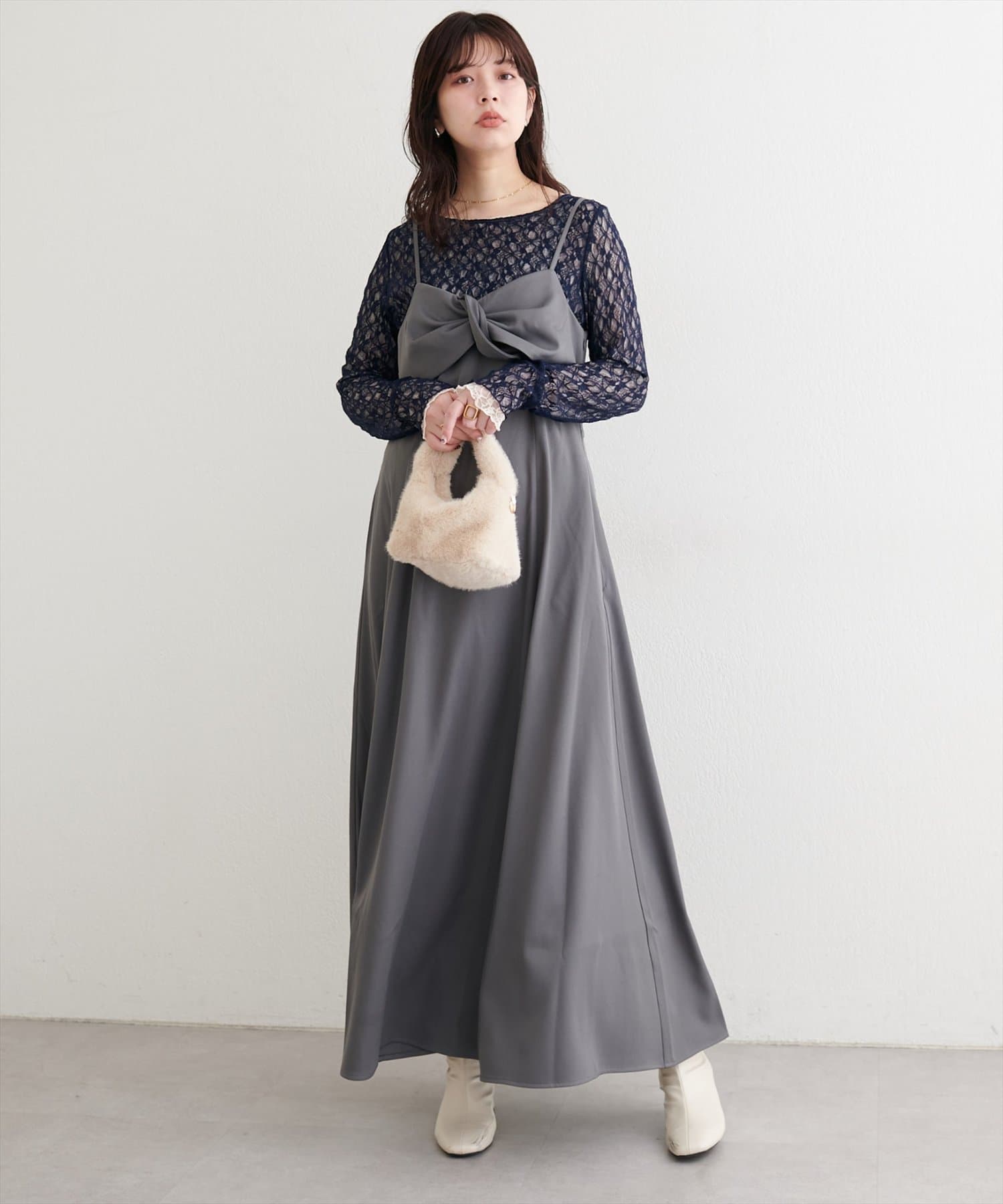 natural couture(ナチュラルクチュール) リバーシブルレーストップス