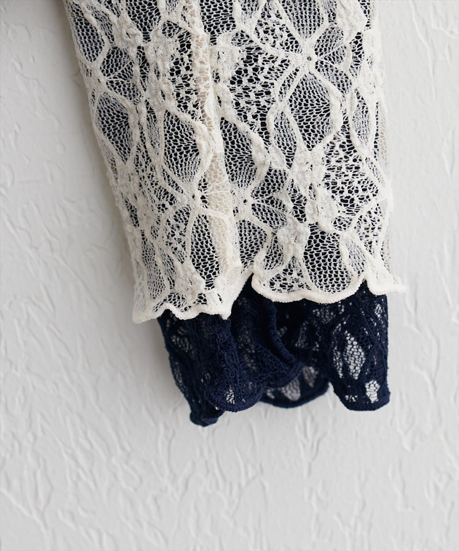 natural couture(ナチュラルクチュール) リバーシブルレーストップス