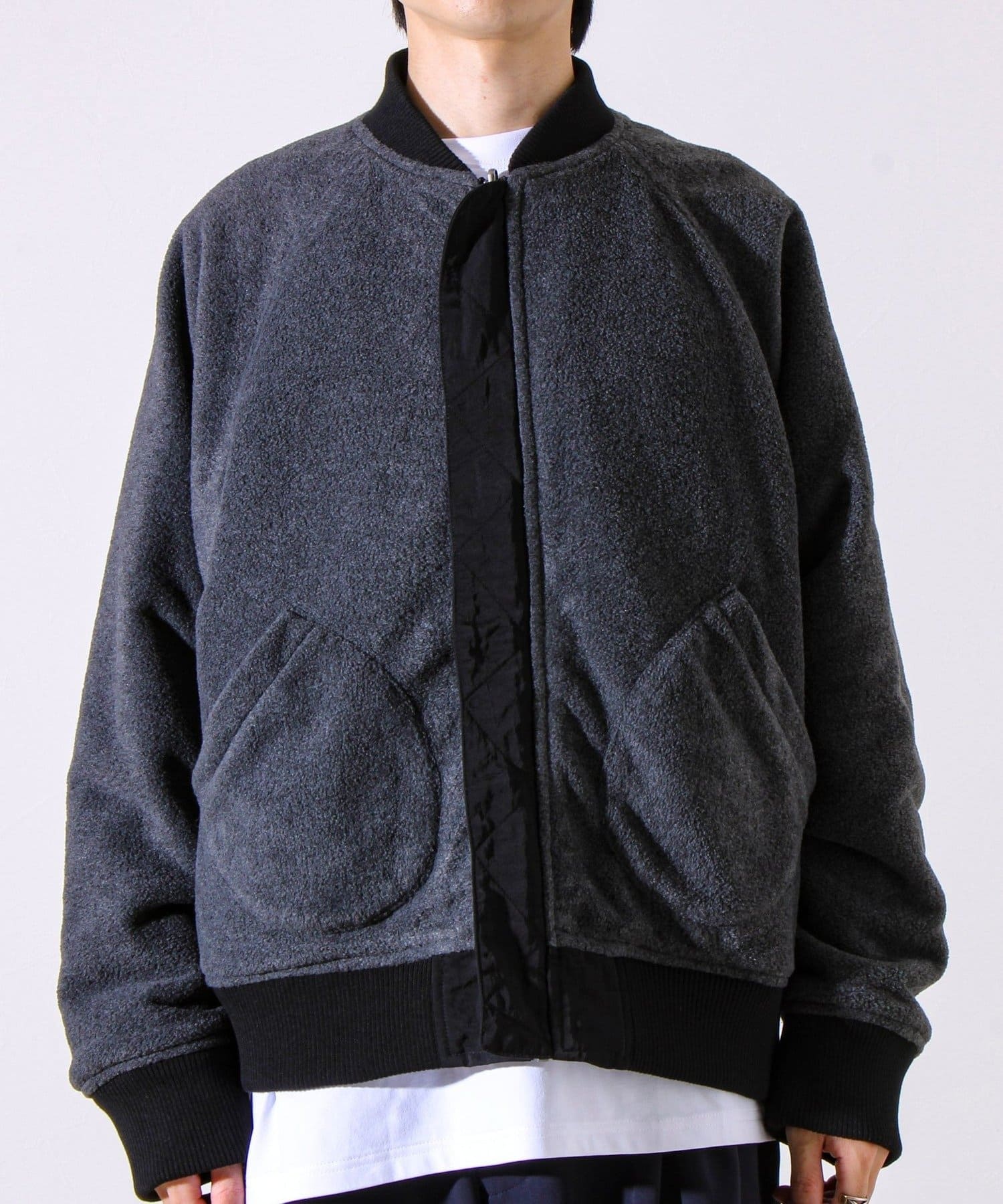 FREDY & GLOSTER(フレディ アンド グロスター) 【ナイロン×フリース】2WAY リバーシブルボンバージャケット MA-1
