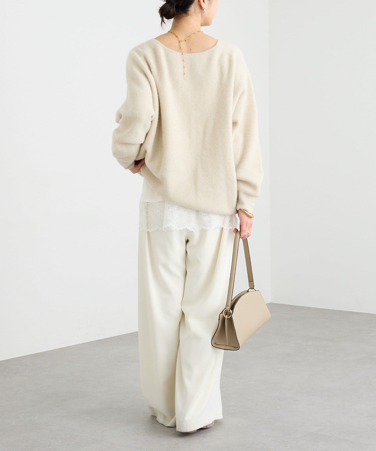 RIVE DROITE(リヴドロワ) 【新色追加/鮮度抜群】レーストリムキャミソール