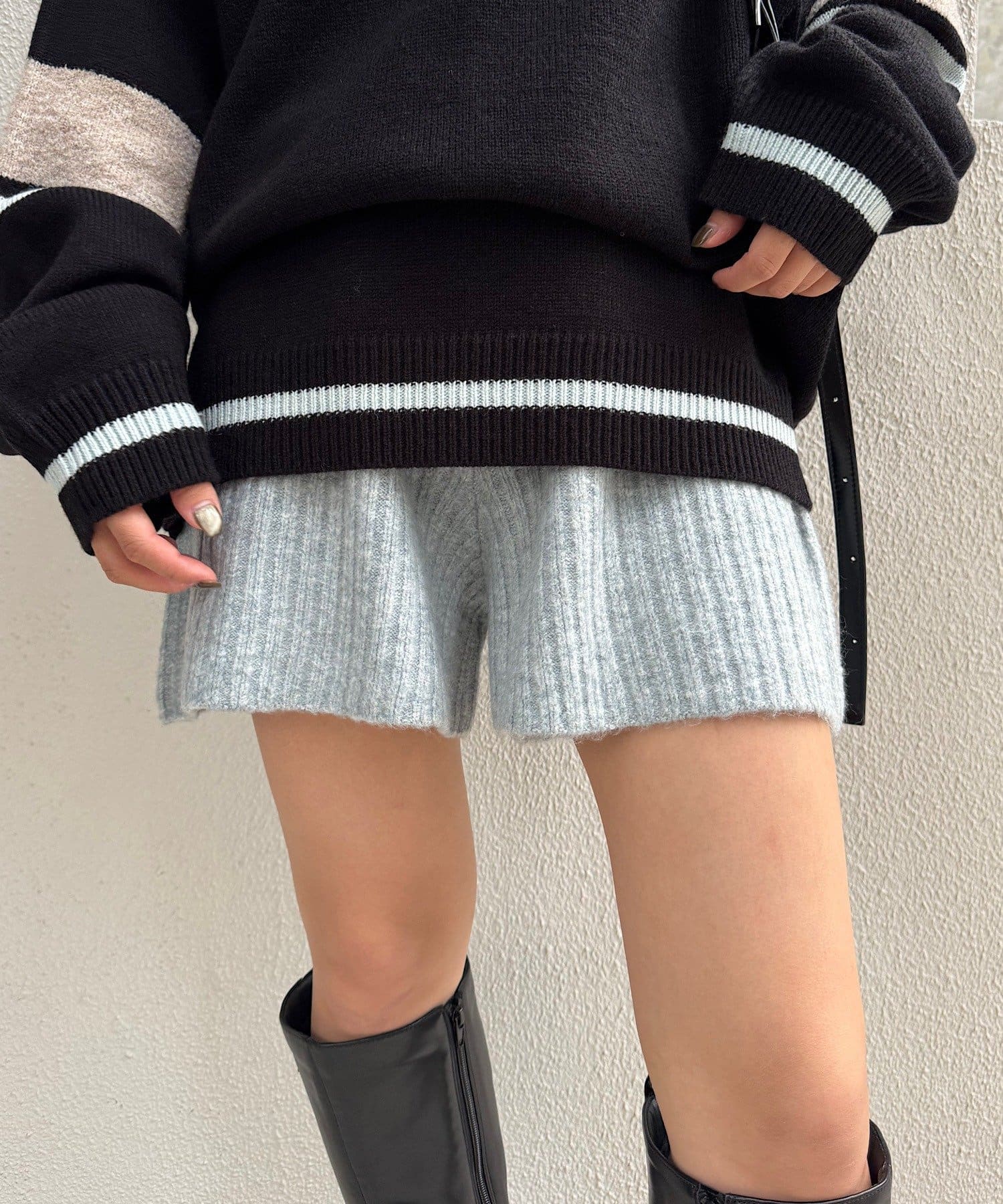 Kastane(カスタネ) 【10.16(木)12:00発売/SETUP対応】リブニットショートパンツ