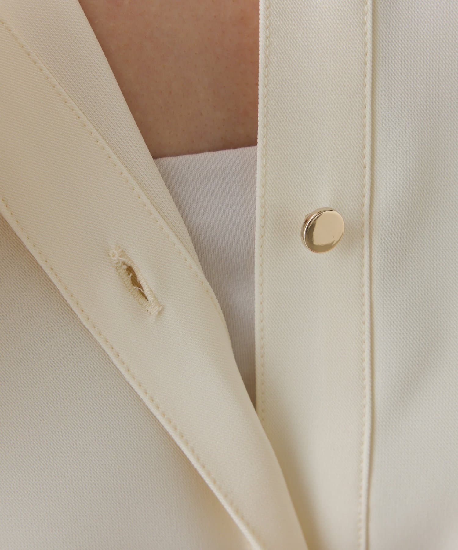 COLLAGE GALLARDAGALANTE(コラージュ ガリャルダガランテ) 【体型カバー】スキッパーオーバーブラウス/セレモ二ー