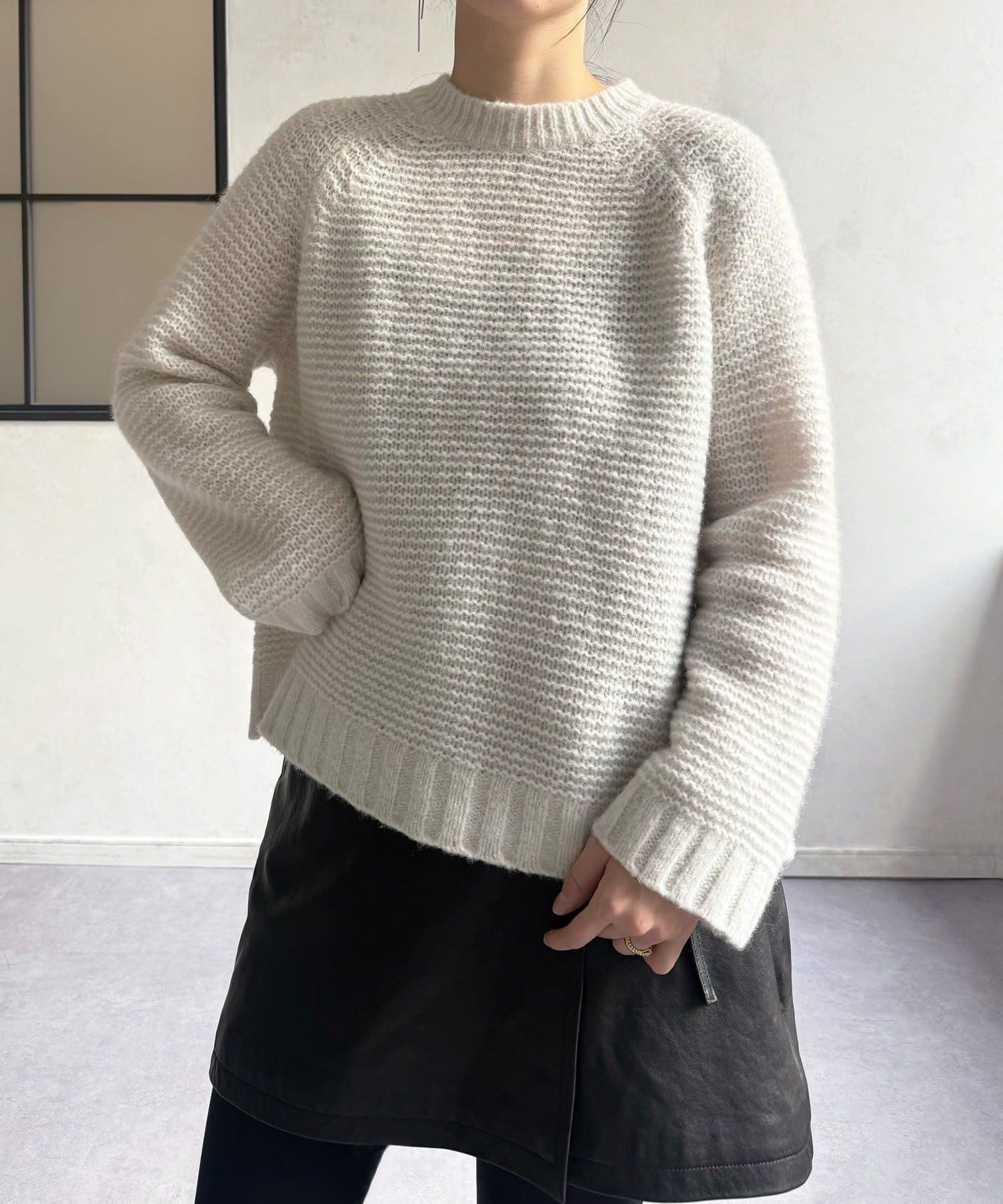 BEARDSLEY(ビアズリー) アルパカウールガーターニット