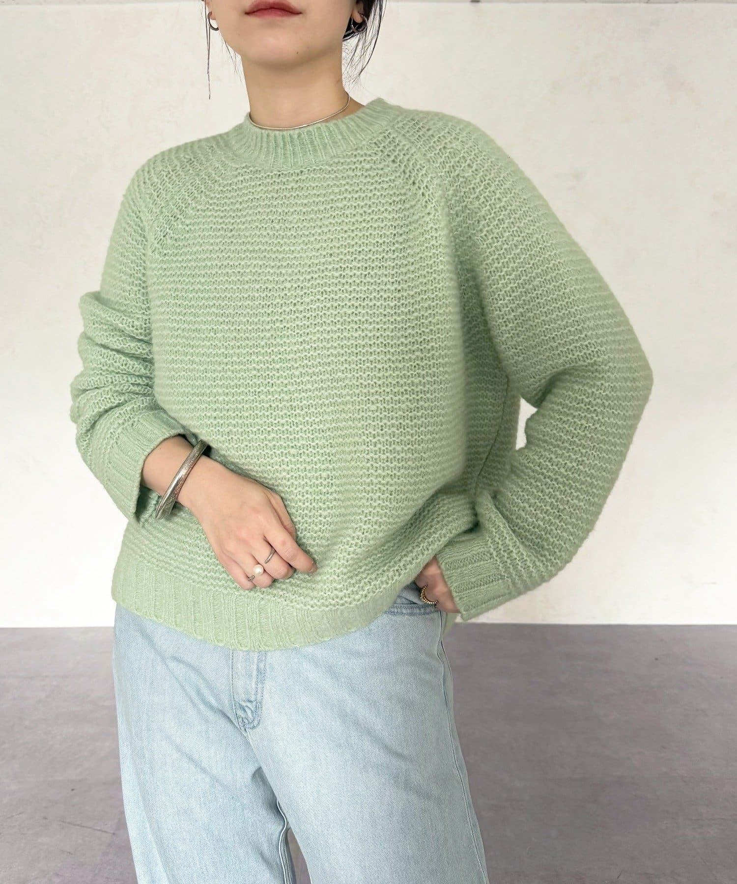 BEARDSLEY(ビアズリー) アルパカウールガーターニット