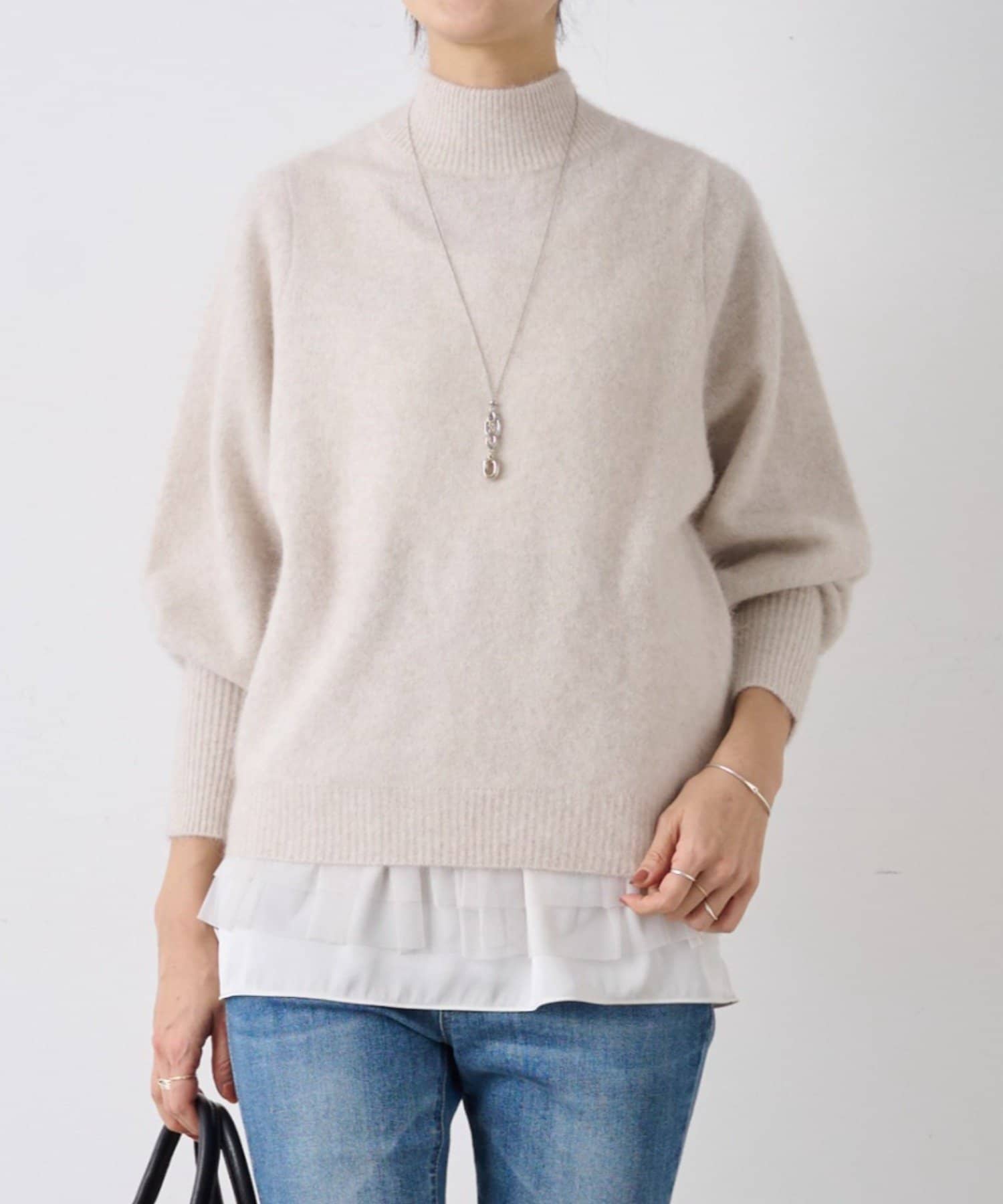 BEARDSLEY(ビアズリー) 後ろ釦ファーニット