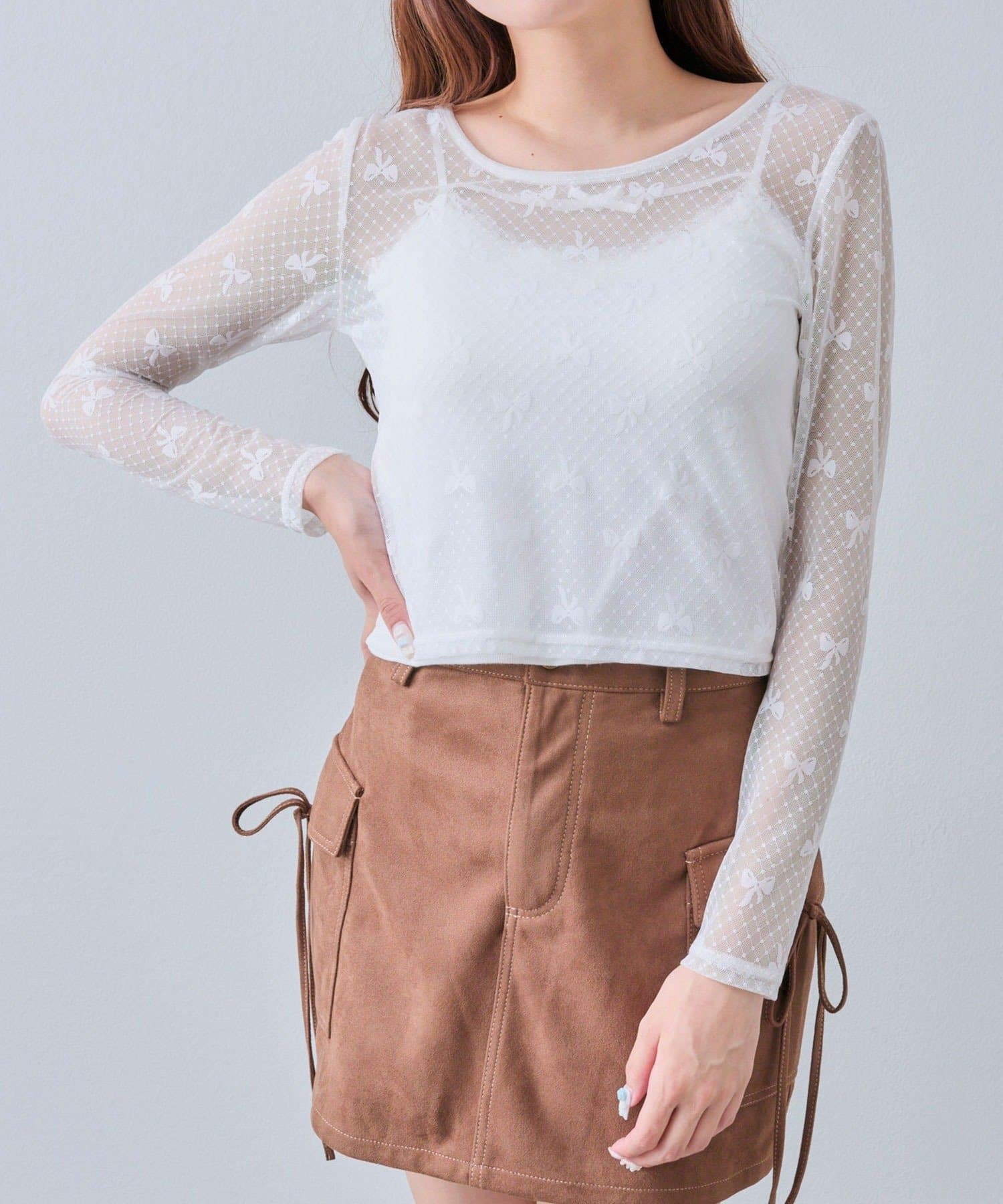 NICE CLAUP / OLIVE des OLIVE OUTLET(ナイスクラップ  / オリーブ デ オリーブ アウトレット) 【OLIVE des OLIVE  】シアトップス