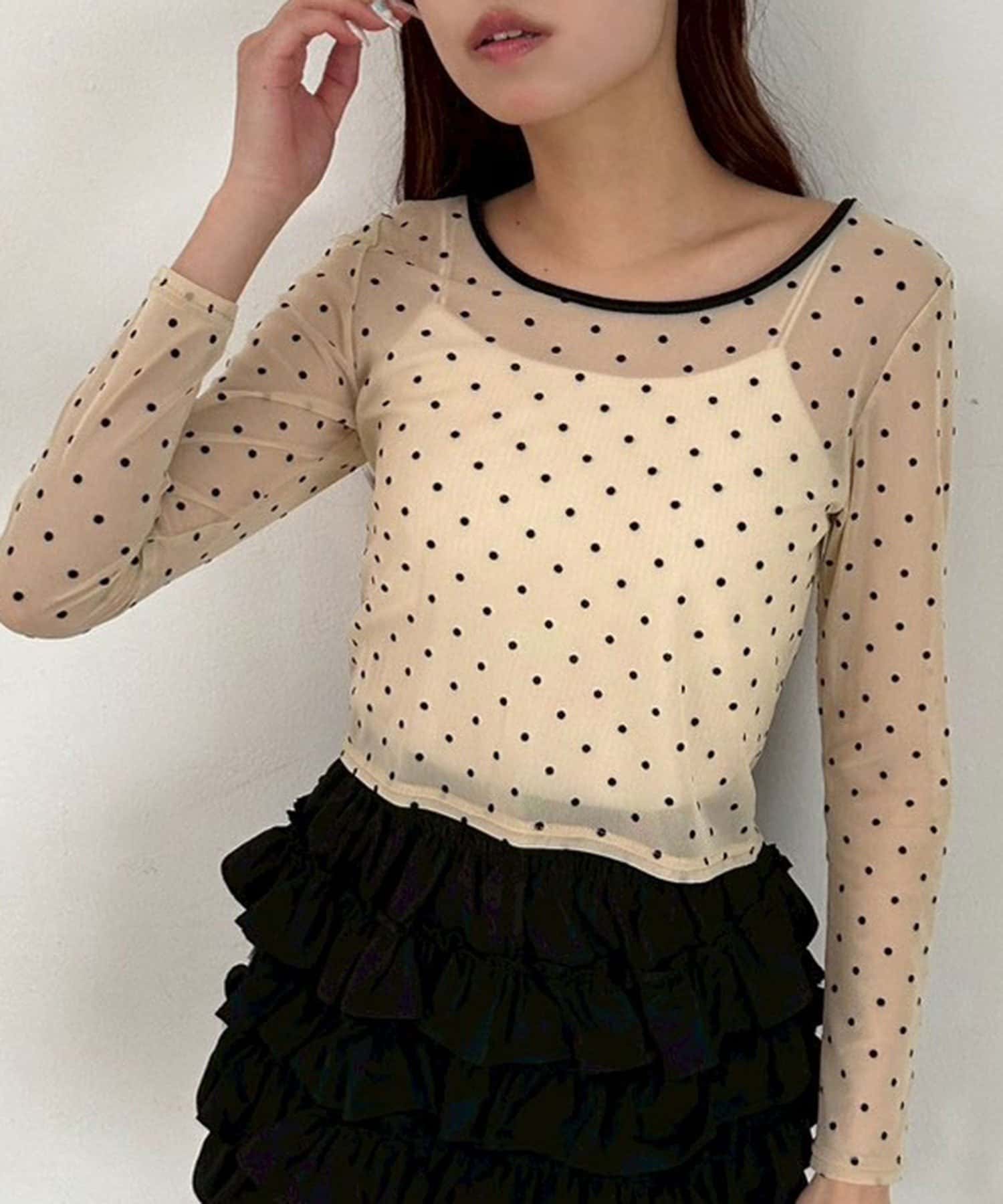 NICE CLAUP / OLIVE des OLIVE OUTLET(ナイスクラップ  / オリーブ デ オリーブ アウトレット) 【OLIVE des OLIVE  】シアトップス