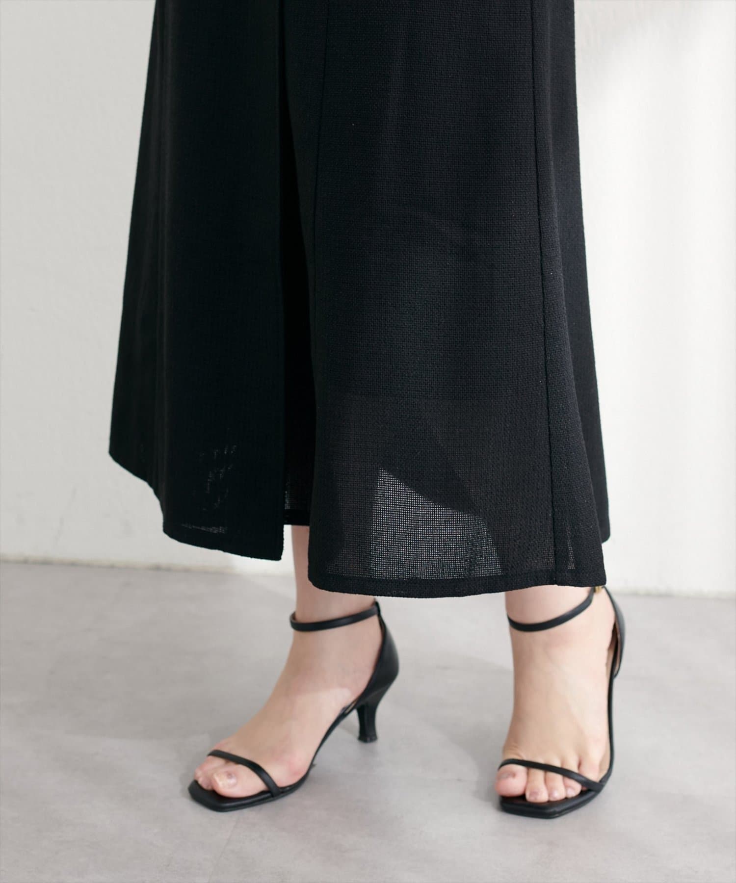 NICE CLAUP / OLIVE des OLIVE OUTLET(ナイスクラップ  / オリーブ デ オリーブ アウトレット) 【natural couture】ラップ風ツイードスカート