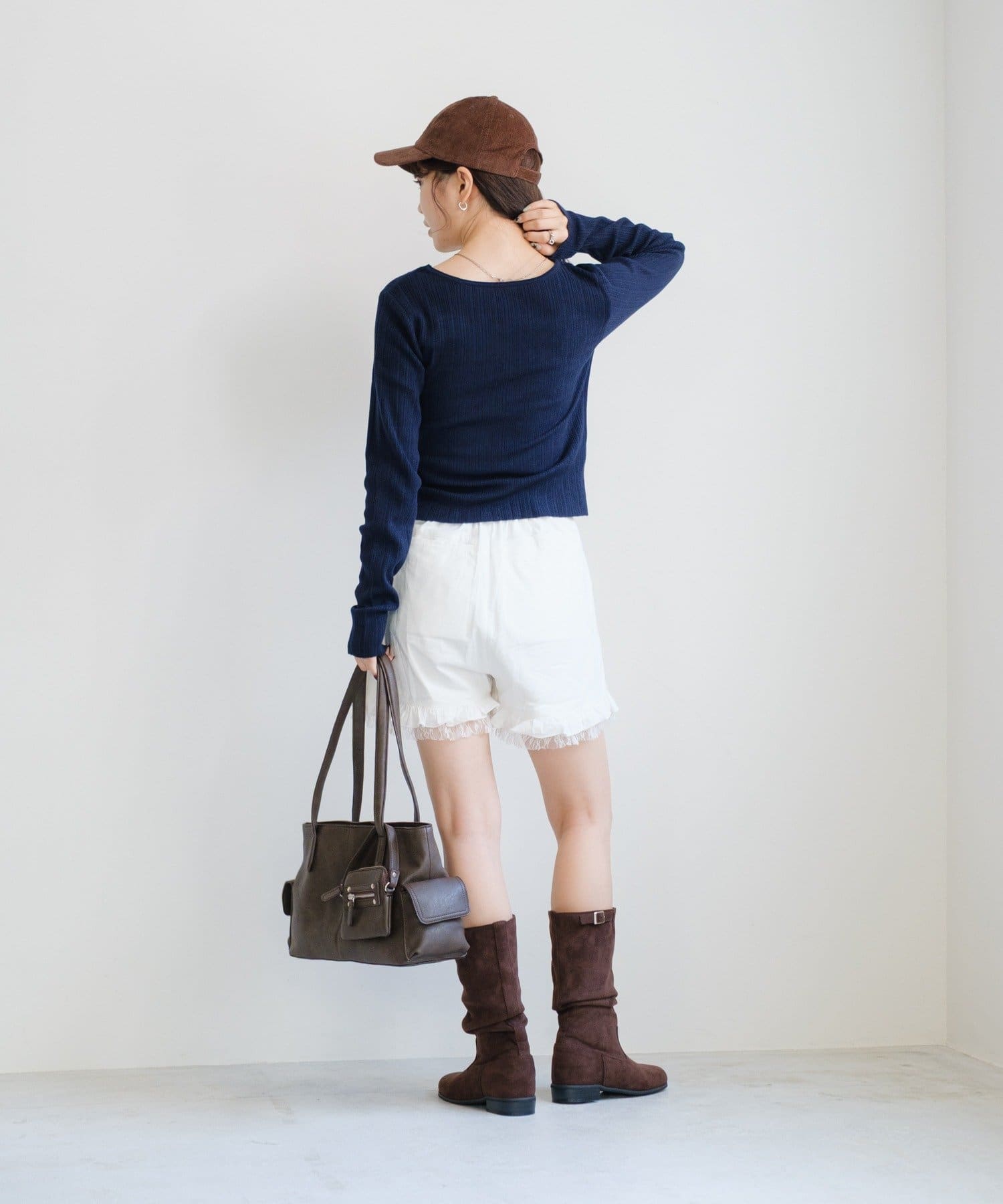 Kastane(カスタネ) レイヤードニットカーディガン