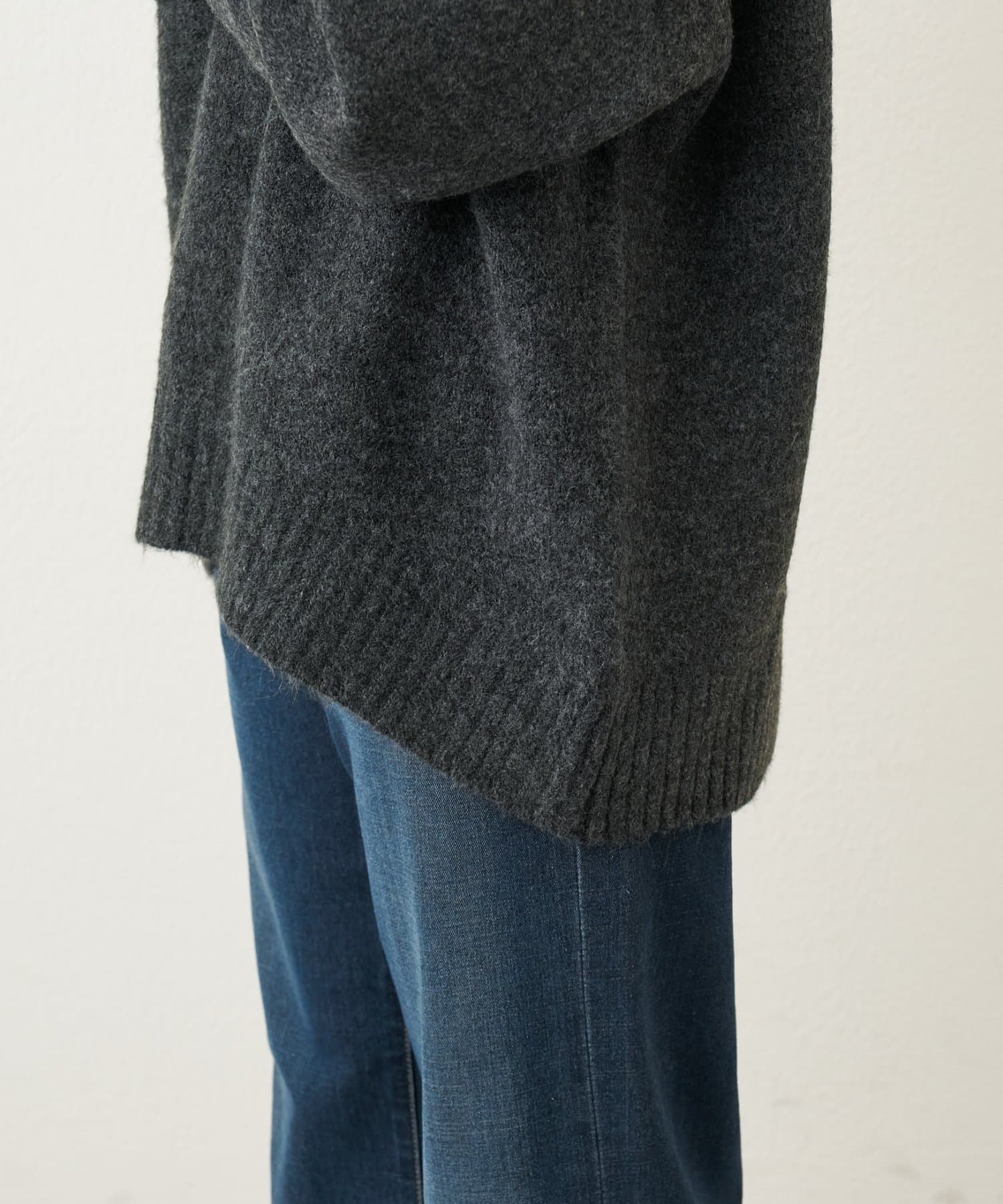 un dix cors(アンディコール) 《デイリーに活躍◎》ヤクライクモックネックニット