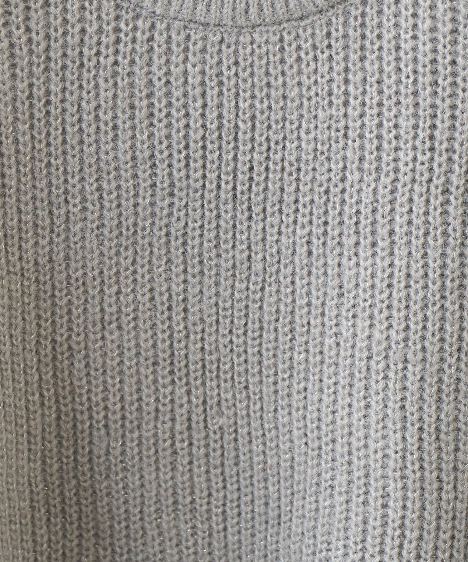 un dix cors(アンディコール) 《大人のこなれスタイルに》ラメMIX畦編みプルオーバー