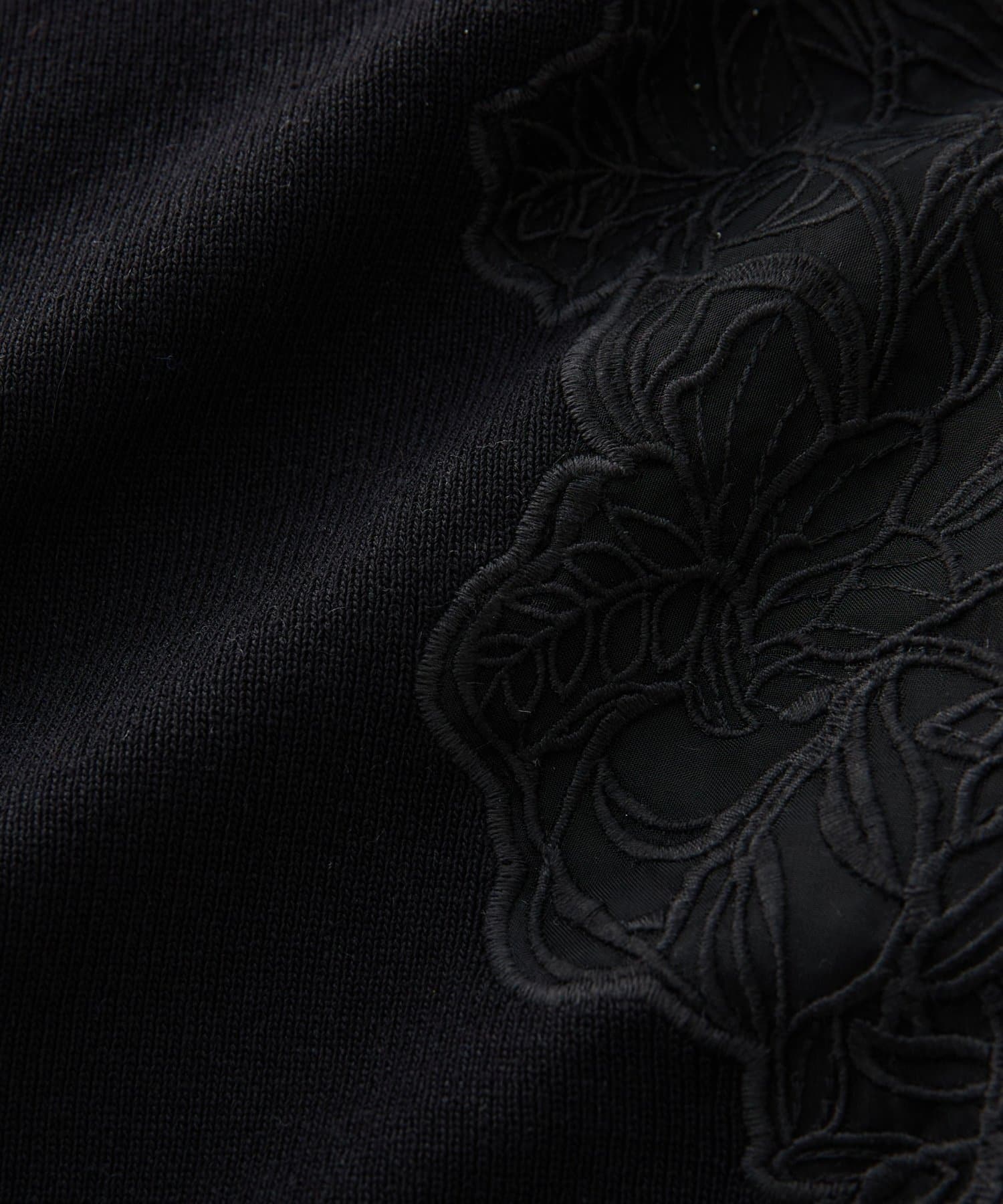 un dix cors(アンディコール) 《大人フェミニンに》肩レースドルマンニット