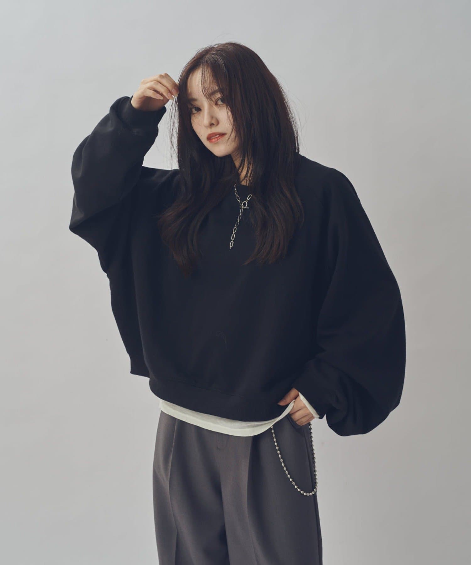 Lui's(ルイス) 【WEB限定】ワイドボリュームショートスウェット