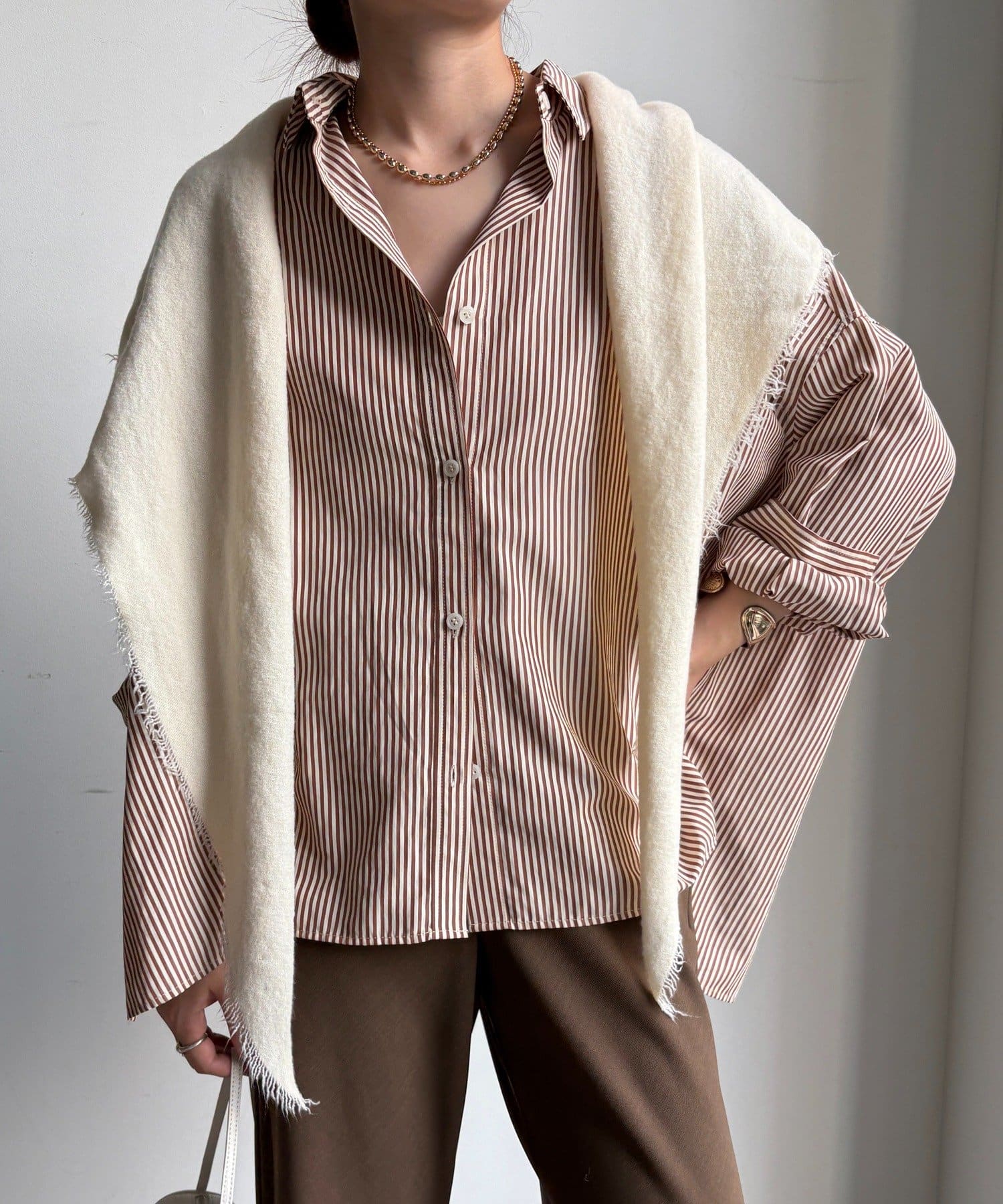 DOUDOU(ドゥドゥ) ウール三角ストール