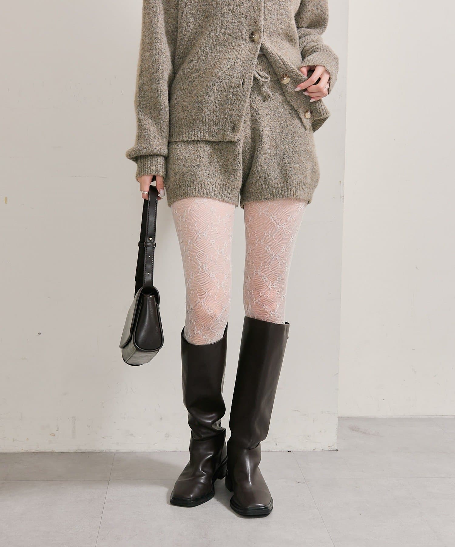 mystic(ミスティック) 《SET UP着用おすすめ》プレート付きニットパンツ