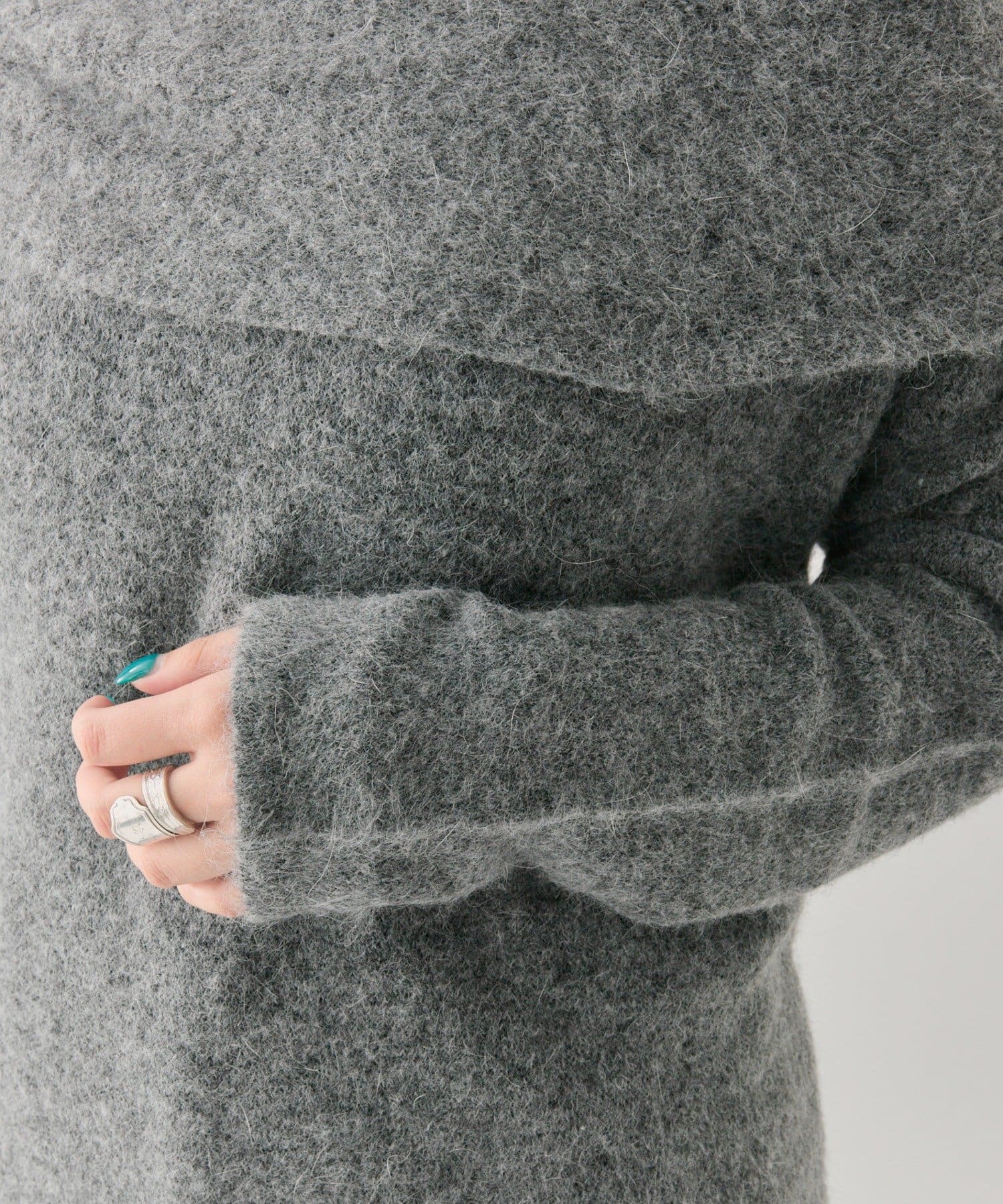 mystic(ミスティック) ワンショルデザインニット