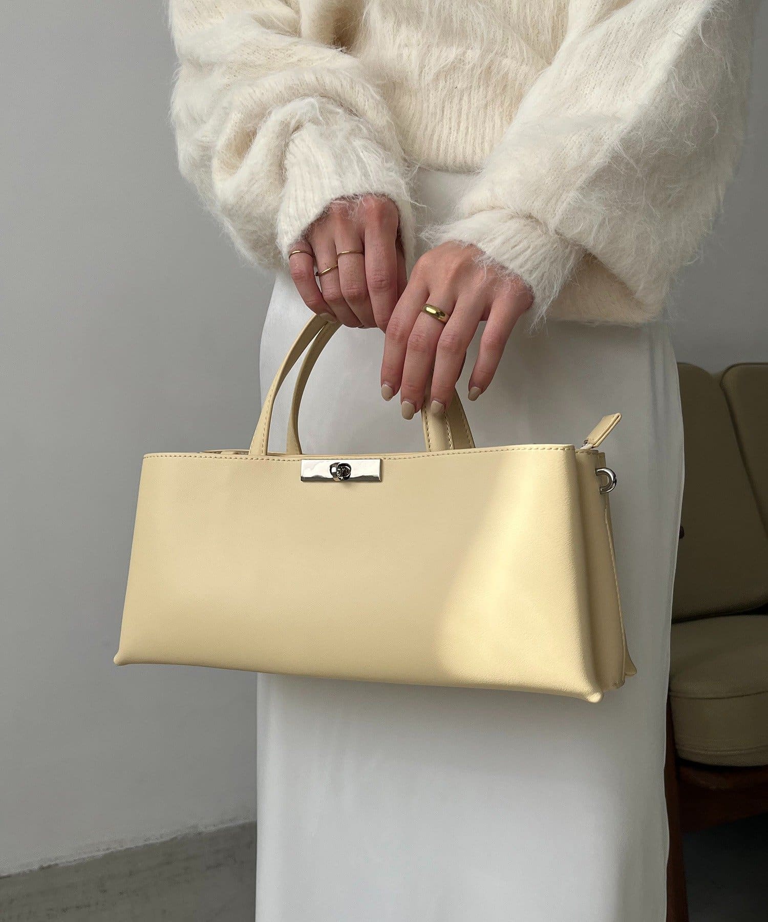 CAPRICIEUX LE'MAGE(カプリシュレマージュ) レクタングル2WAYバッグ