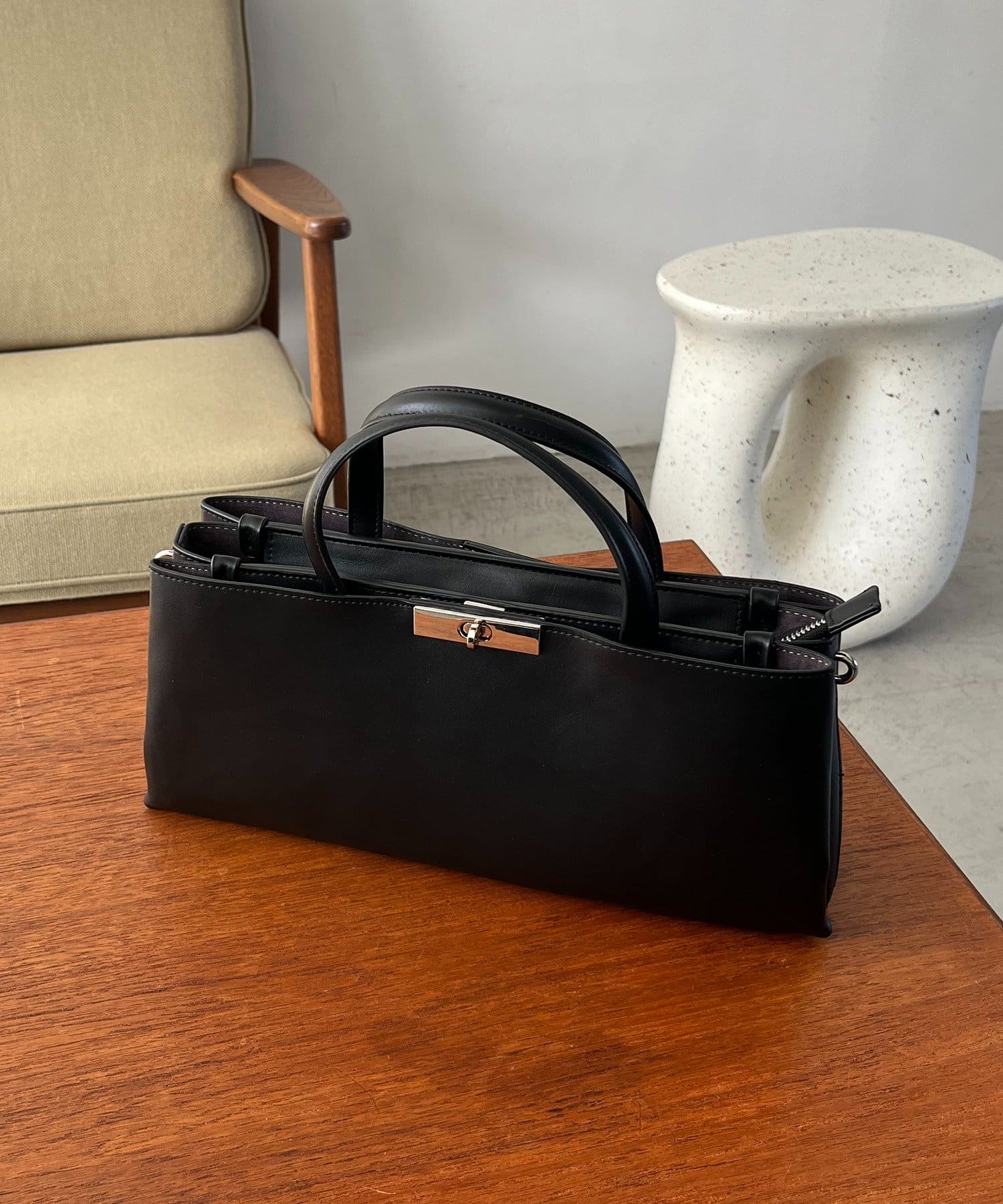 CAPRICIEUX LE'MAGE(カプリシュレマージュ) レクタングル2WAYバッグ