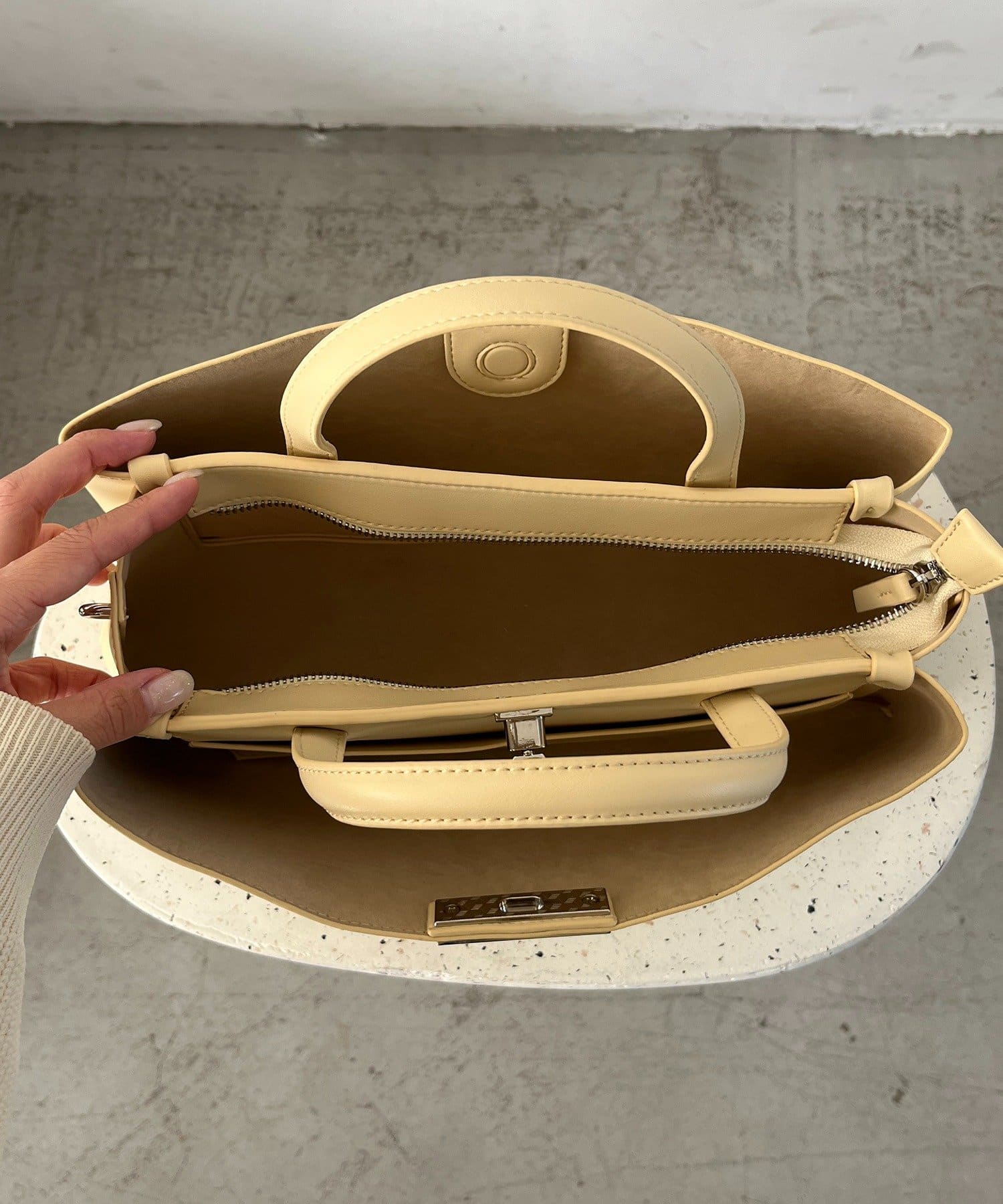 CAPRICIEUX LE'MAGE(カプリシュレマージュ) レクタングル2WAYバッグ