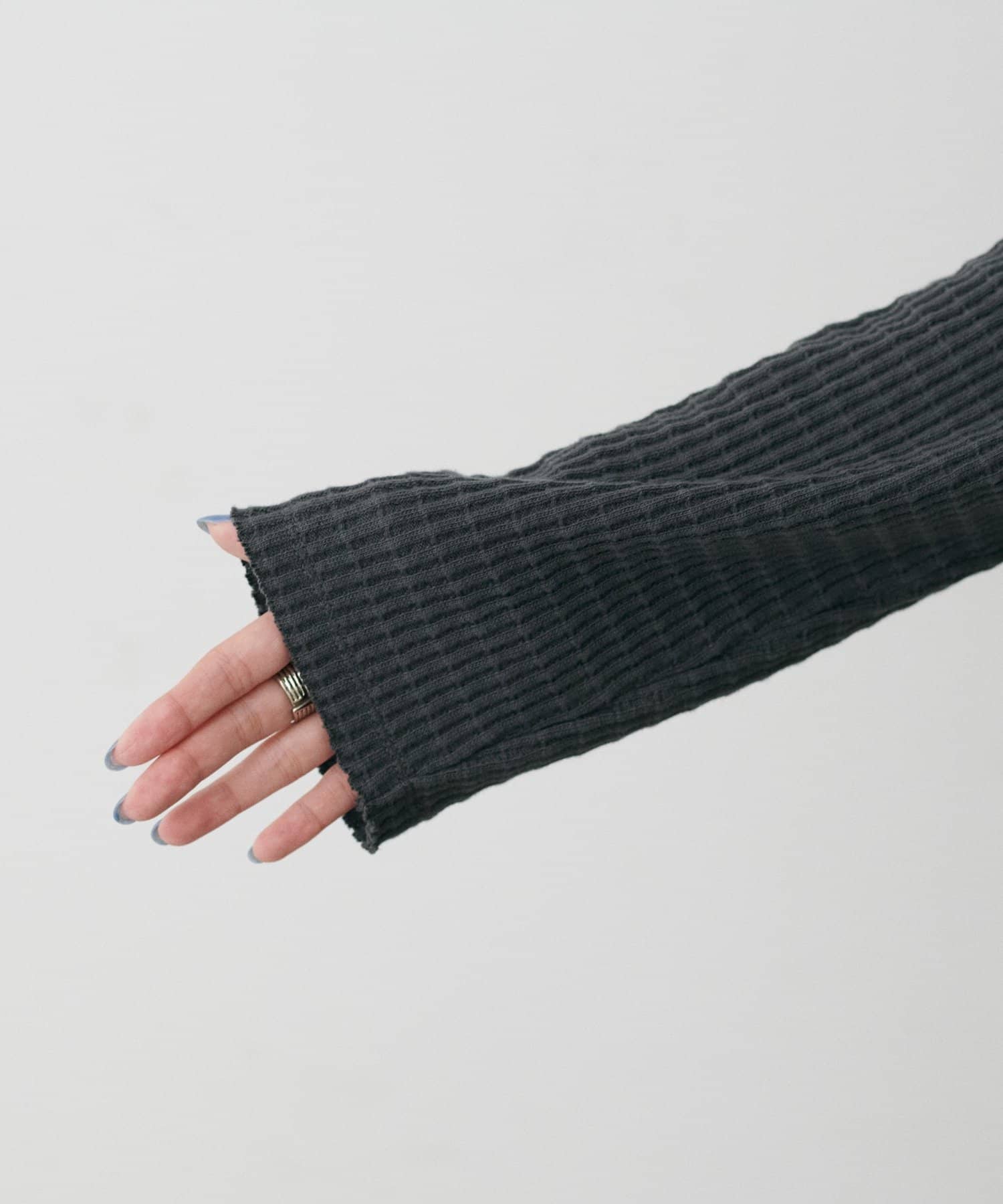 LARUTA(ラルータ) 長袖ワッフルカットソーT