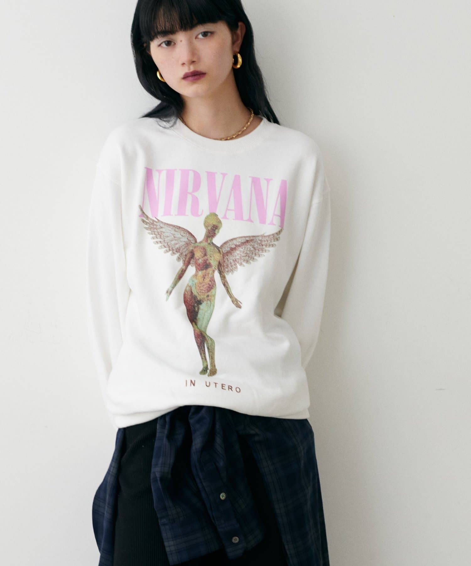LARUTA(ラルータ) NIRVANA裏毛ロゴスウェット