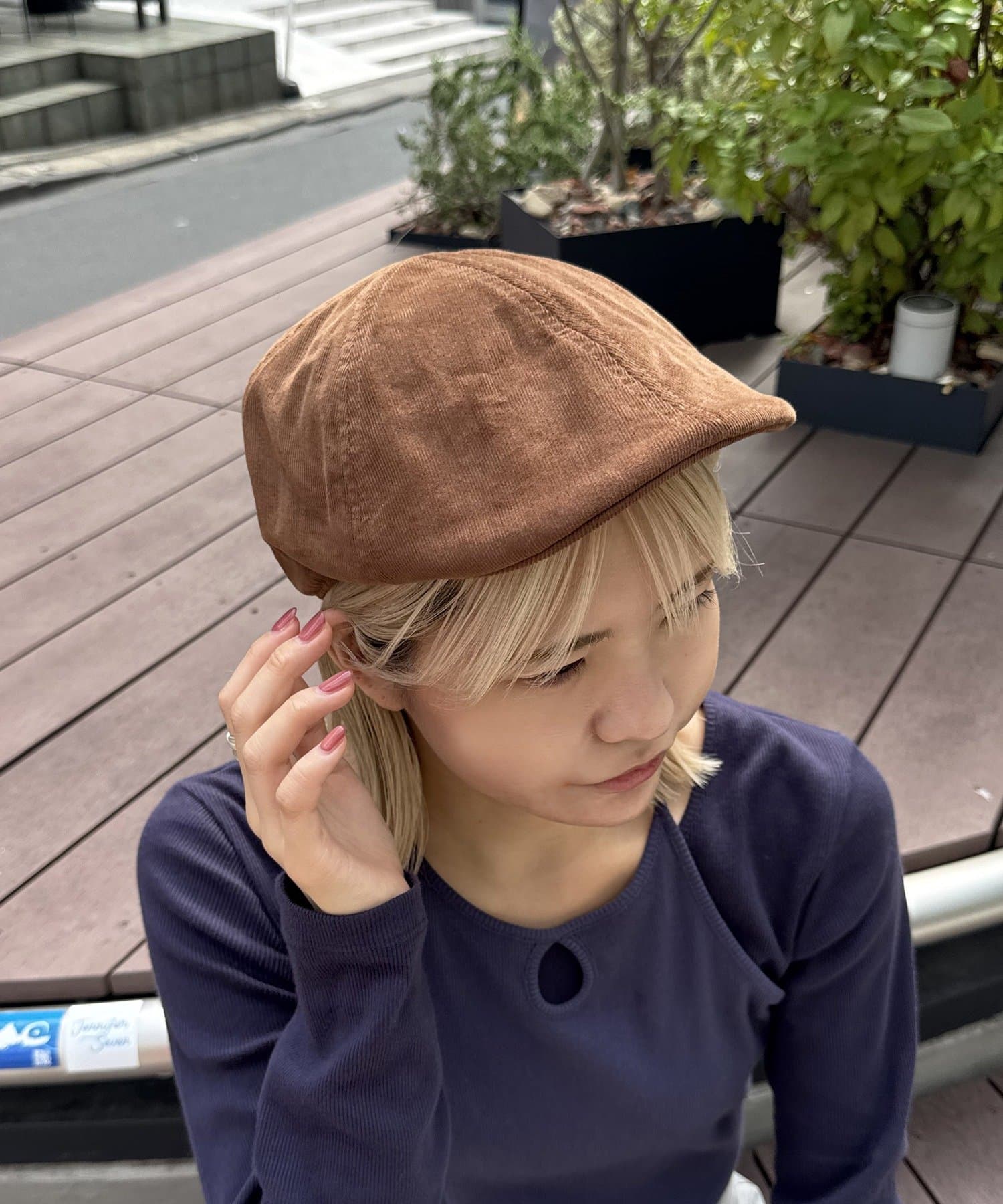 Lattice(ラティス) コーデュロイハンチングキャップ
