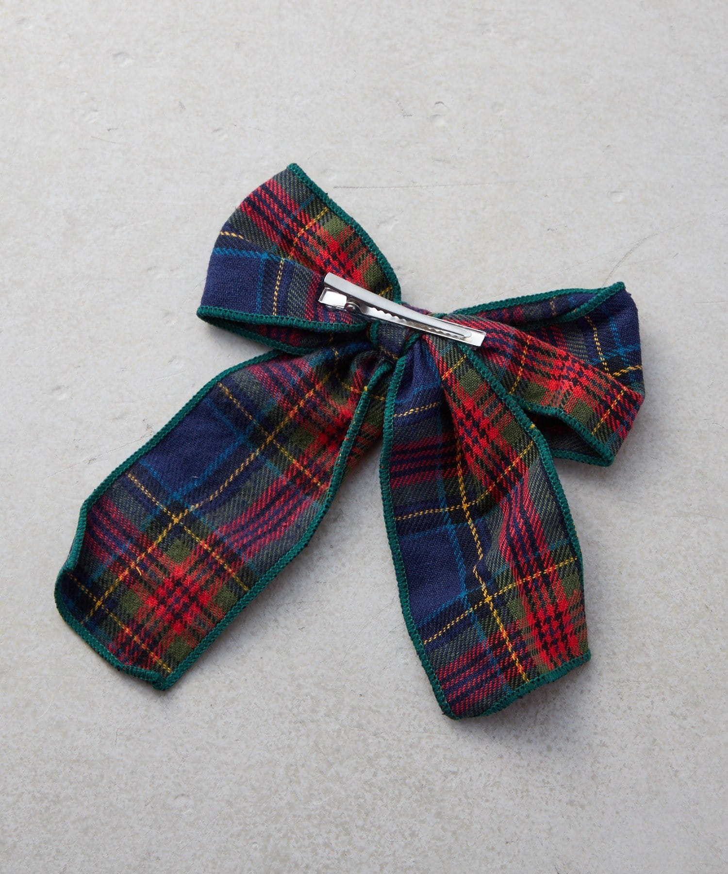 Lattice(ラティス) 【KIDS/クリスマス】チェックリボンクリップ