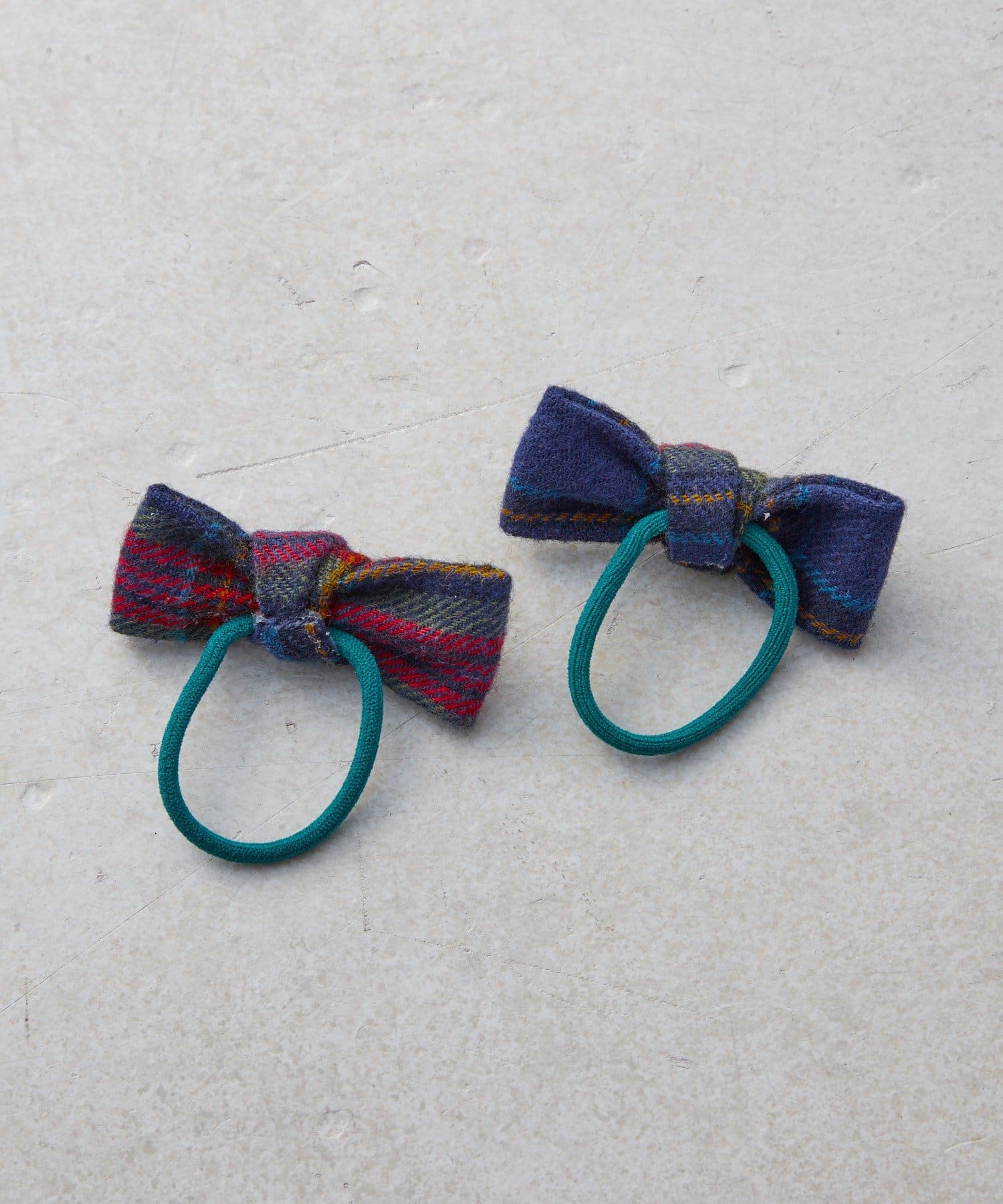 Lattice(ラティス) 【KIDS/クリスマス】チェックリボンヘアゴムセット(2P)