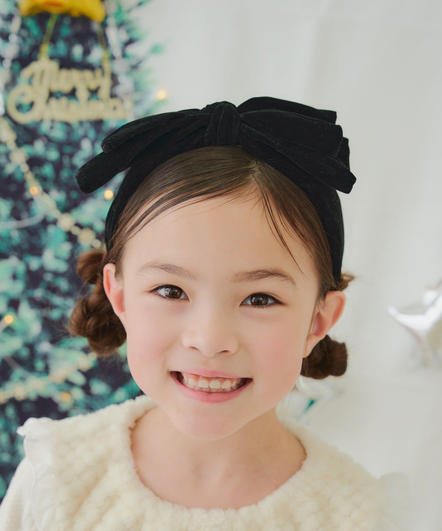 Lattice(ラティス) 【KIDS/クリスマス】ベロアリボンカチューシャ